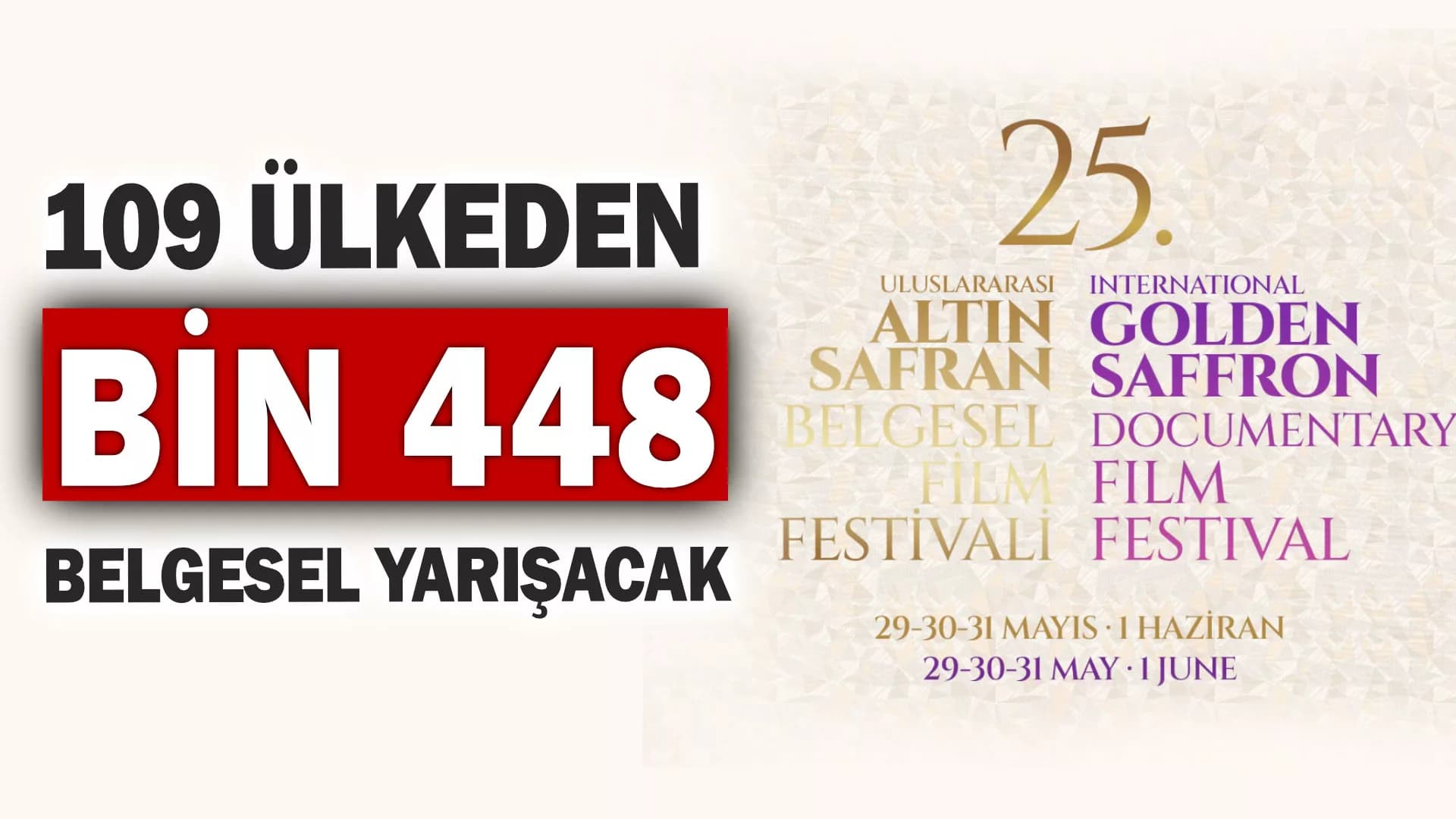 Altın Safran'da 109 Ülkeden Bin 448 Belgesel Yarışacak