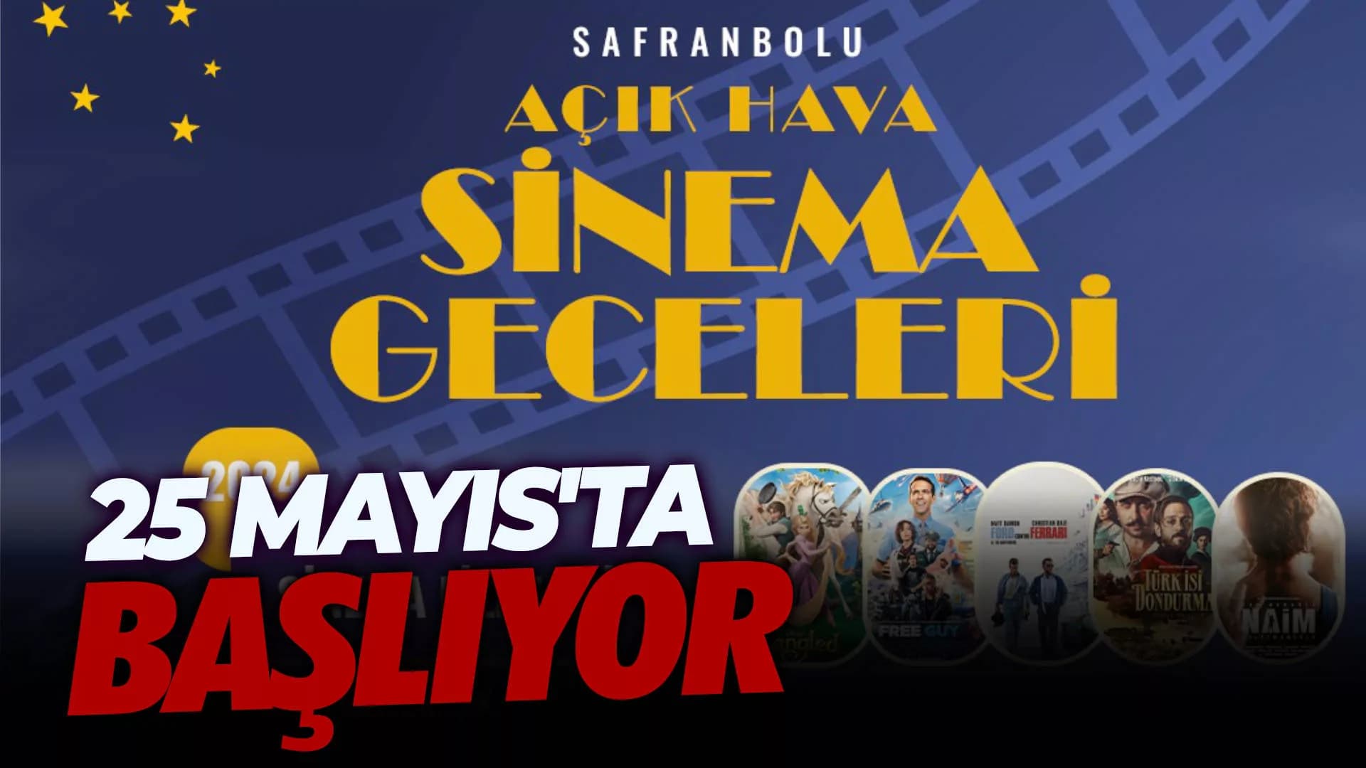 Safranbolu'da Açık Hava Sinema Geceleri Başlıyor