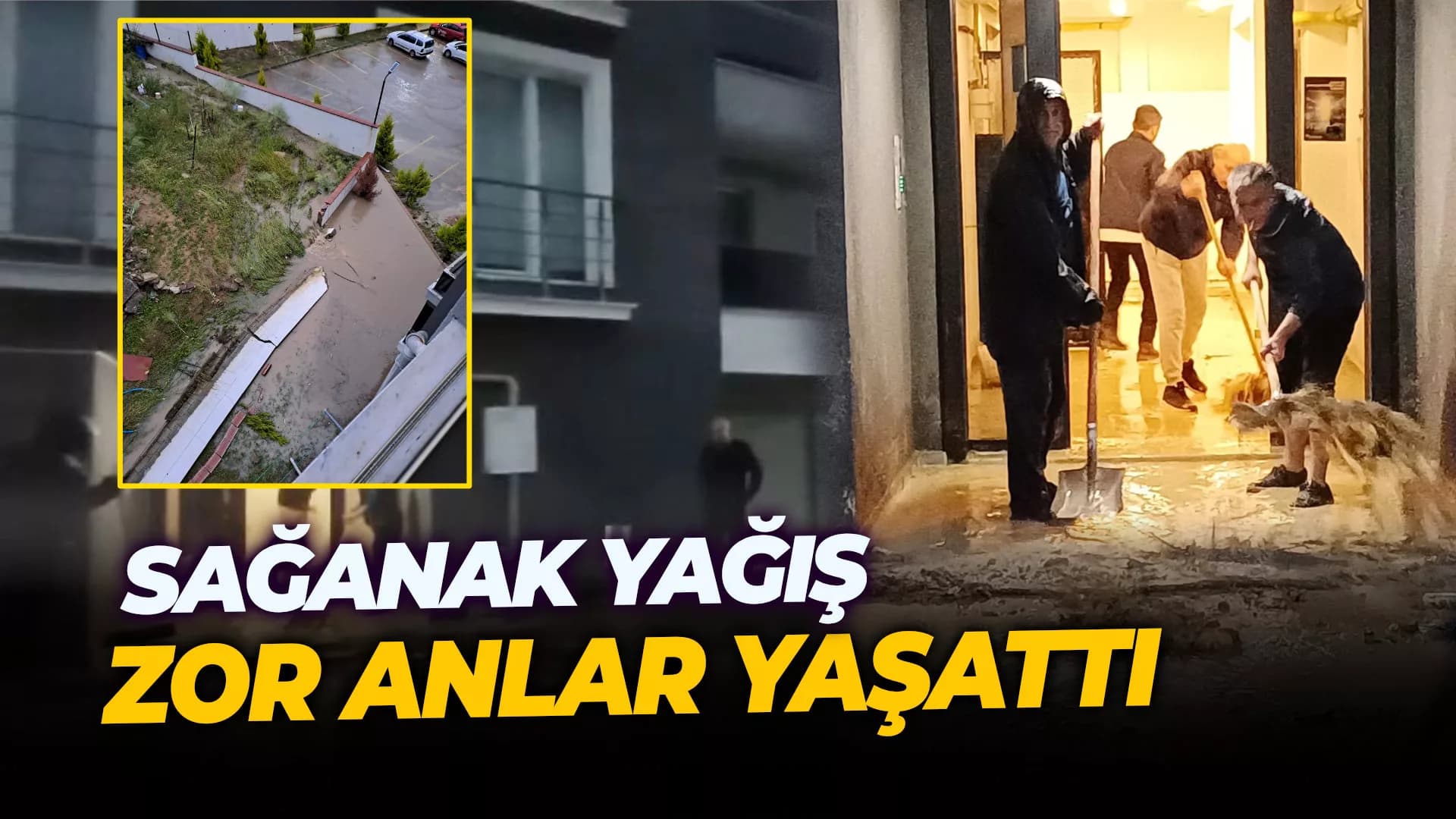 Safranbolu'yu Sağanak Yağış Vurdu