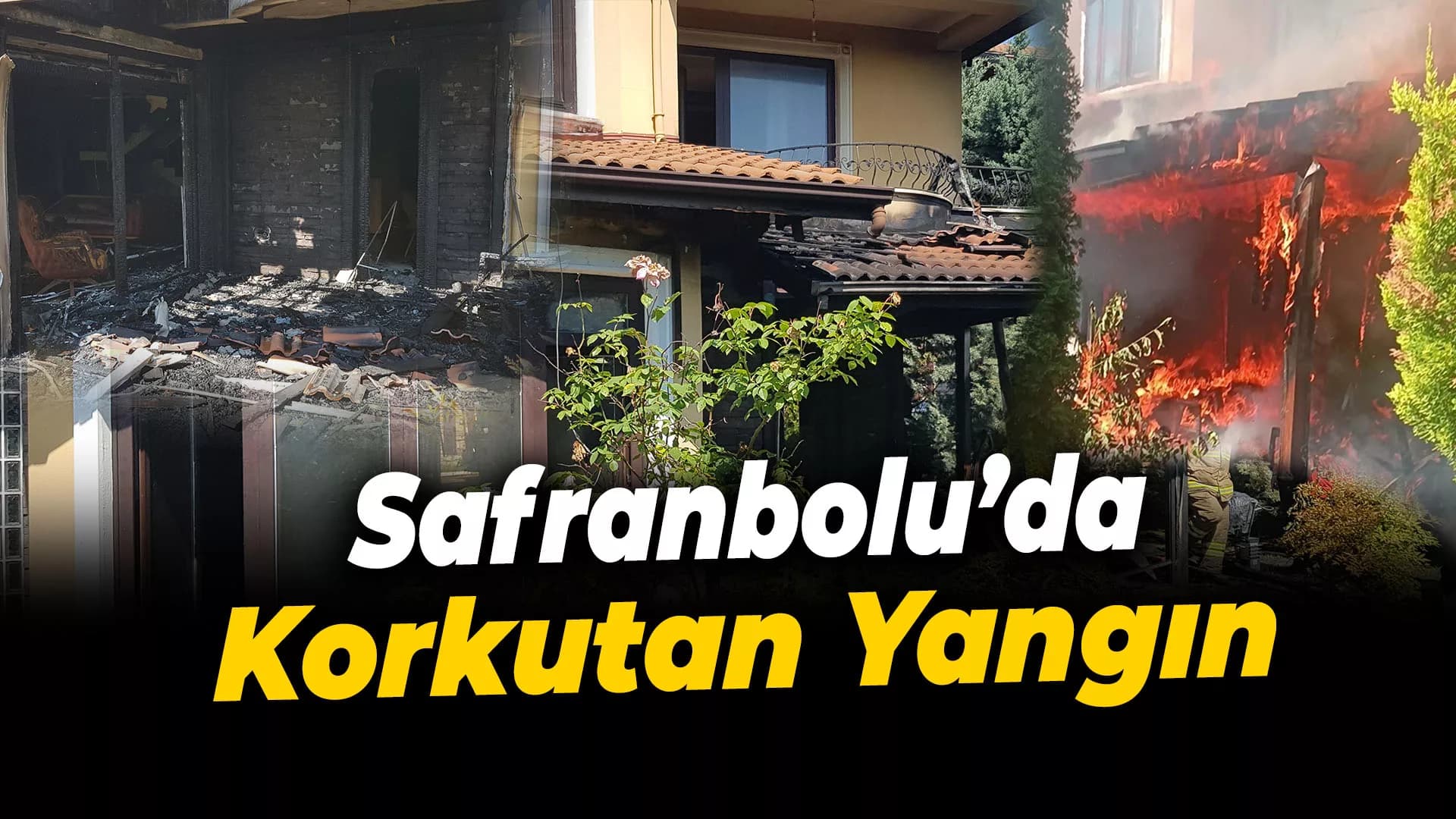 Safranbolu'da Villada Korkutan Yangın Söndürüldü