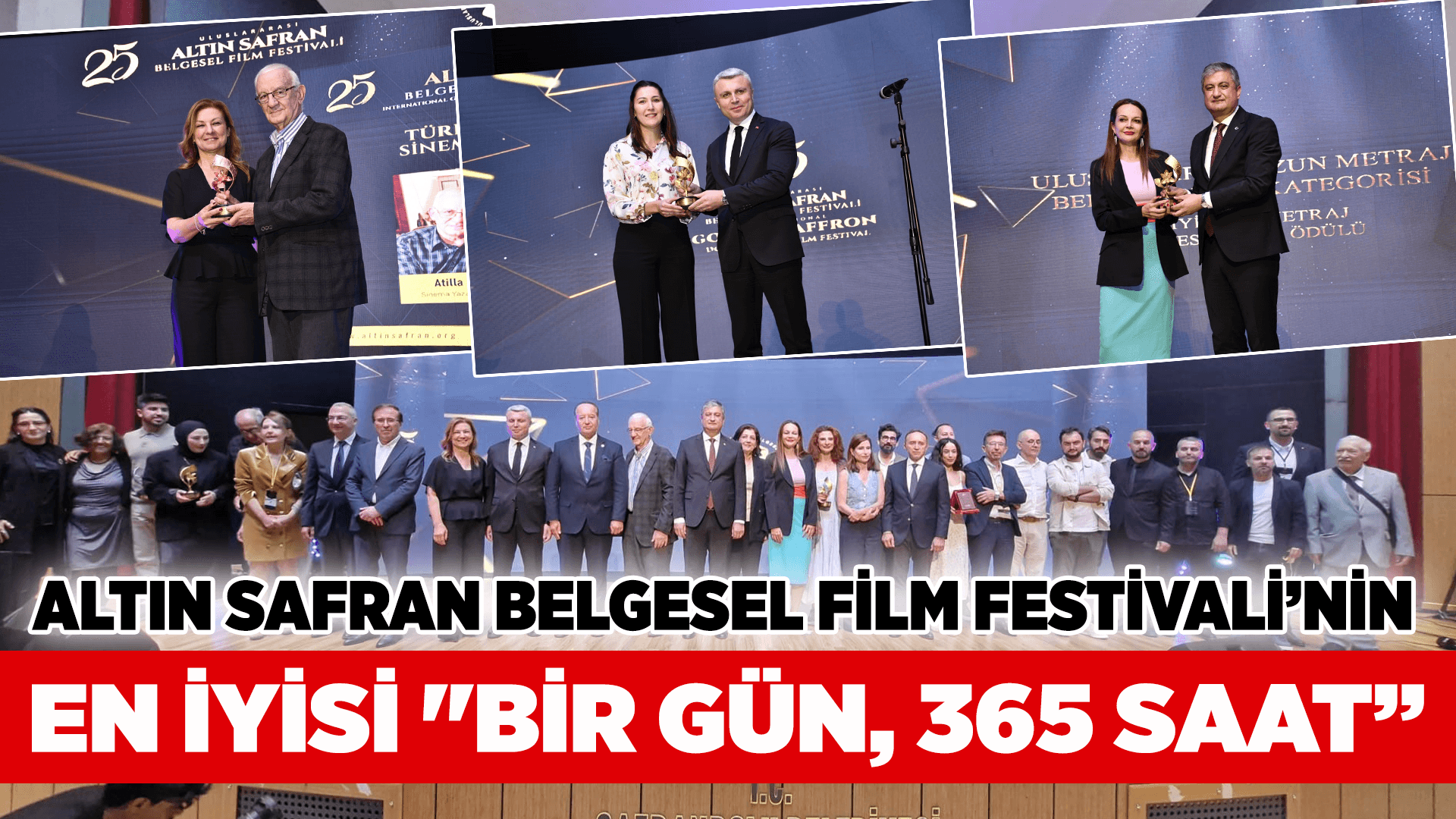 Çeyrek asırlık festivalin en iyi belgesel filmi "Bir Gün, 365 Saat" oldu