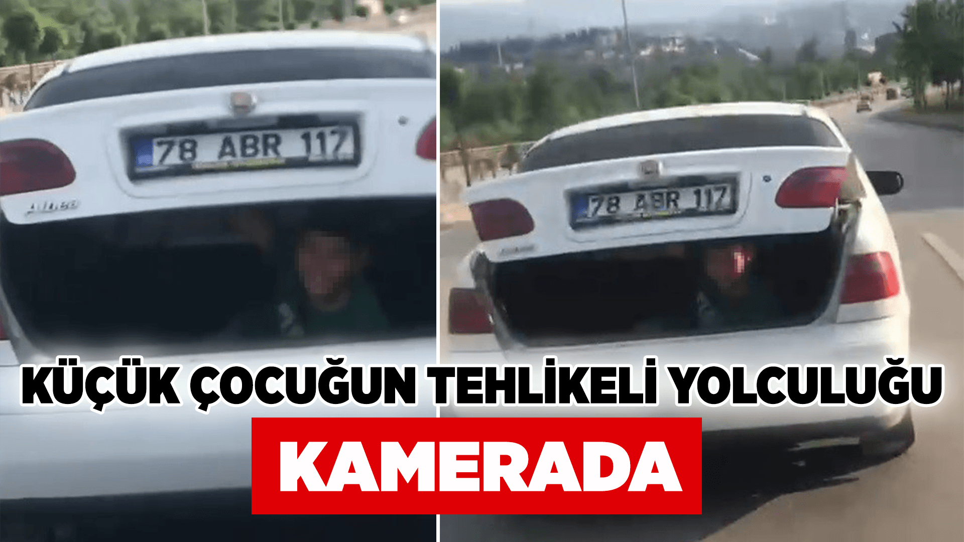 Küçük çocuğun bagajda tehlikeli yolculuğu kamerada
