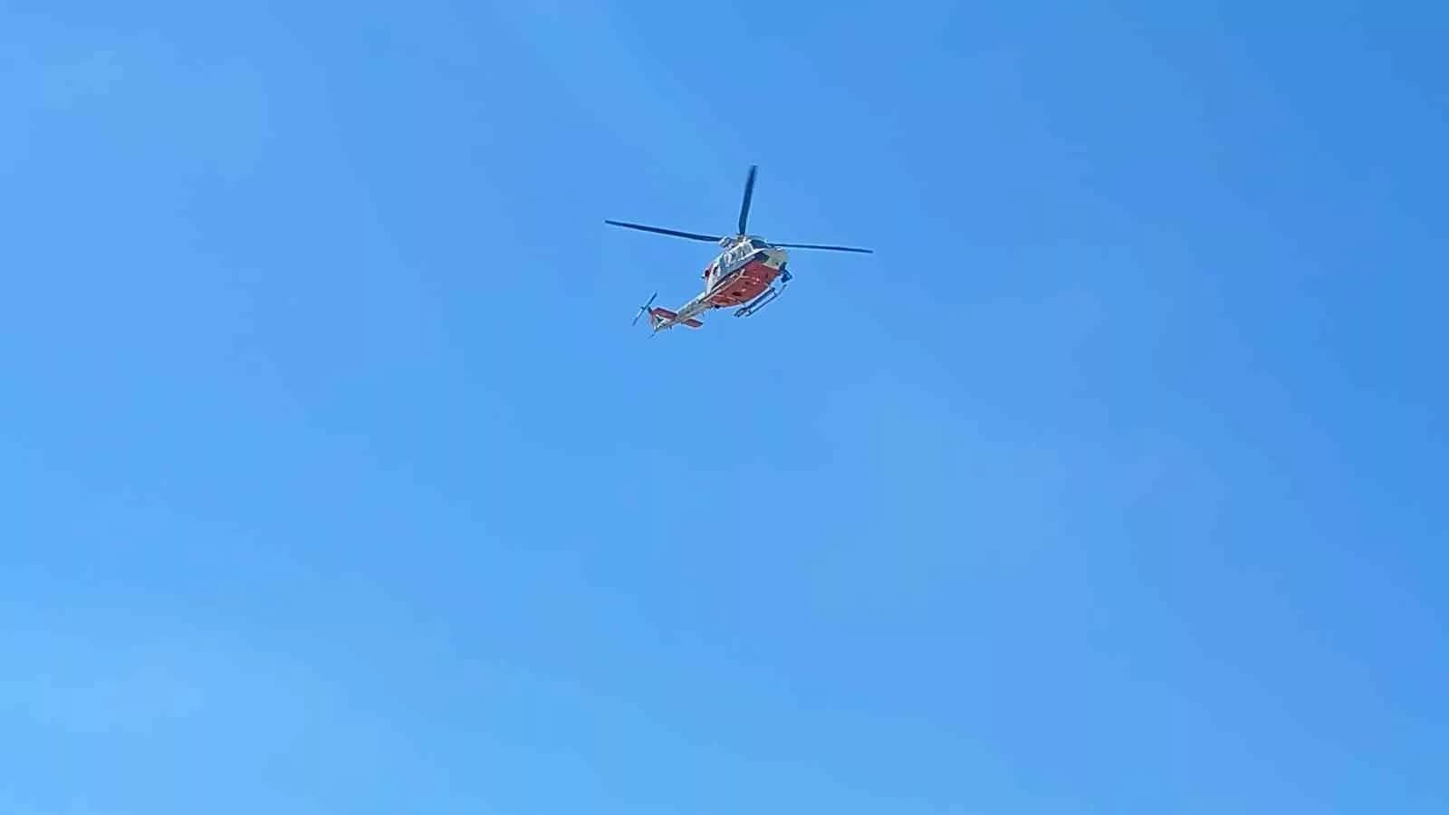 Karadeniz’de kaybolan 16 yaşındaki çocuğun arama çalışmalarına helikopter katıldı