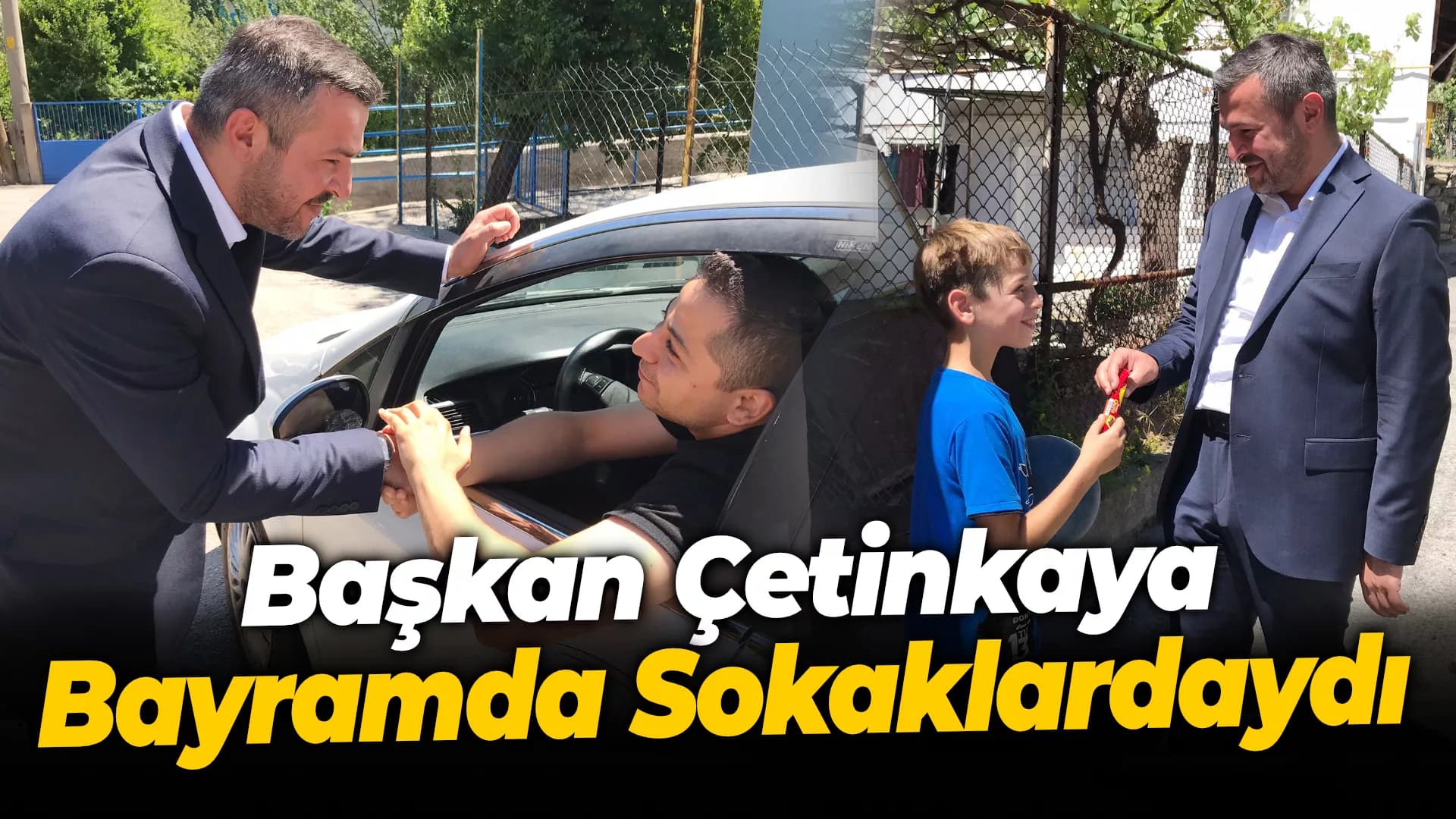 Başkan Çetinkaya, Bayramda Sokaklardaydı
