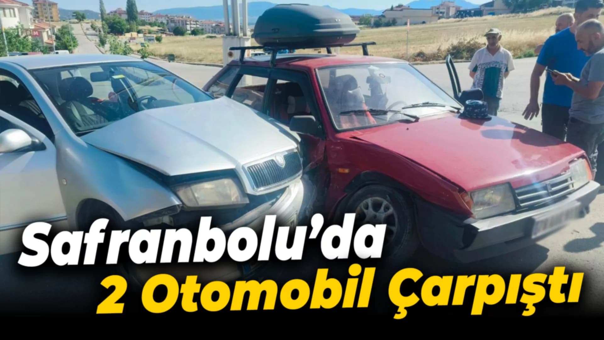 Safranbolu'da iki otomobil çarpıştı: 1 yaralı