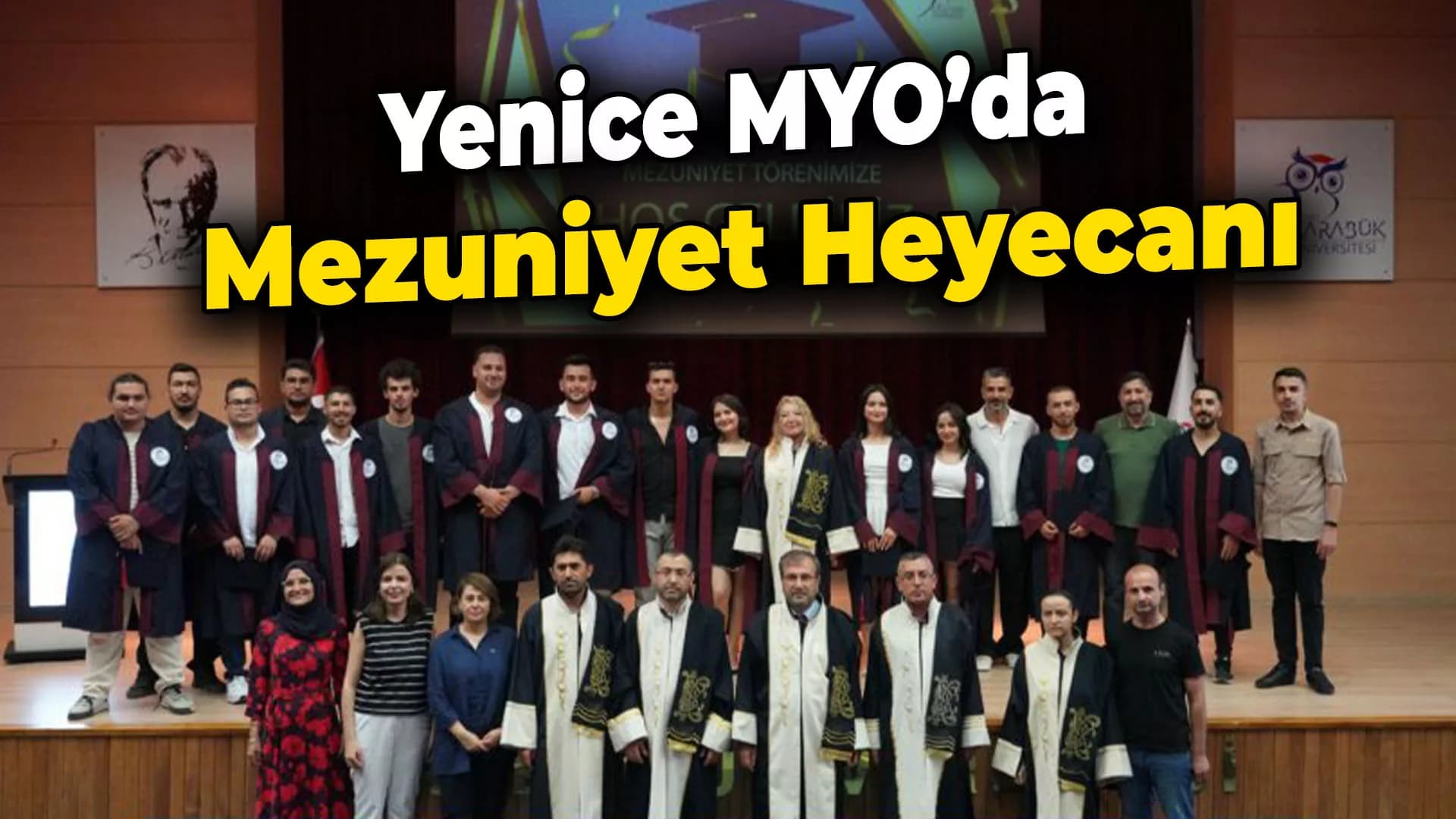 KBÜ Yenice MYO'da Mezuniyet Heyecanı