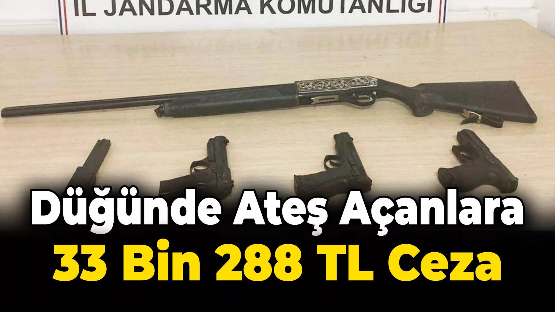 Jandarmadan düğünde ateş açanlara ceza