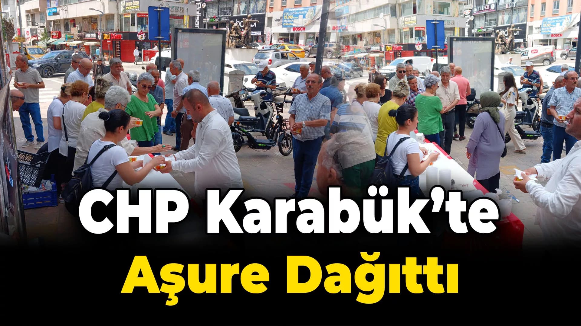 CHP, Karabük'te Aşure Dağıttı