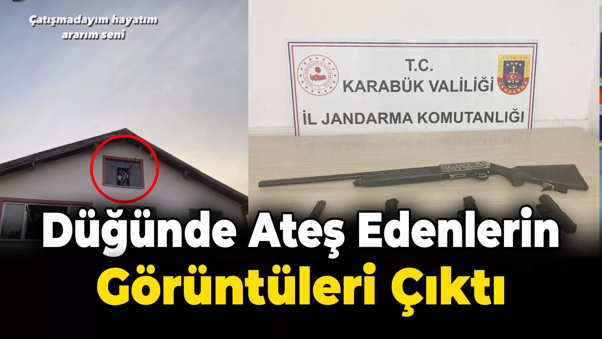 Düğünde havaya ateş açanların görüntüsü ortaya çıktı