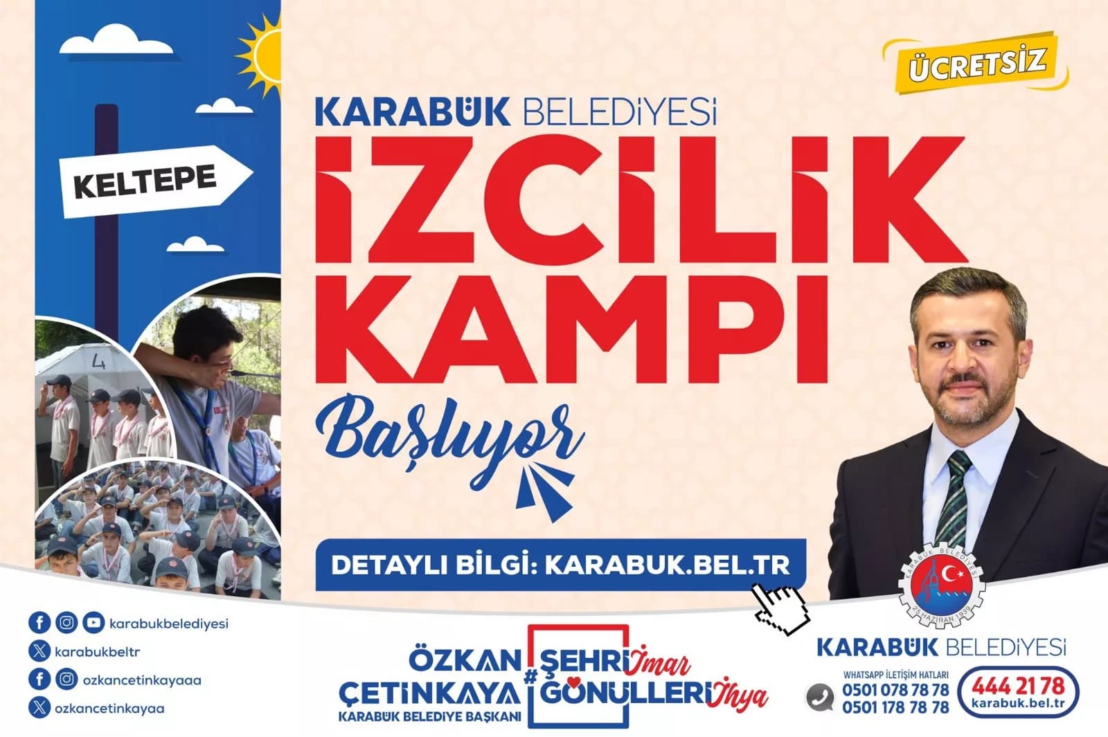 Karabük Belediyesi'nden İzcilik Kampı Müjdesi