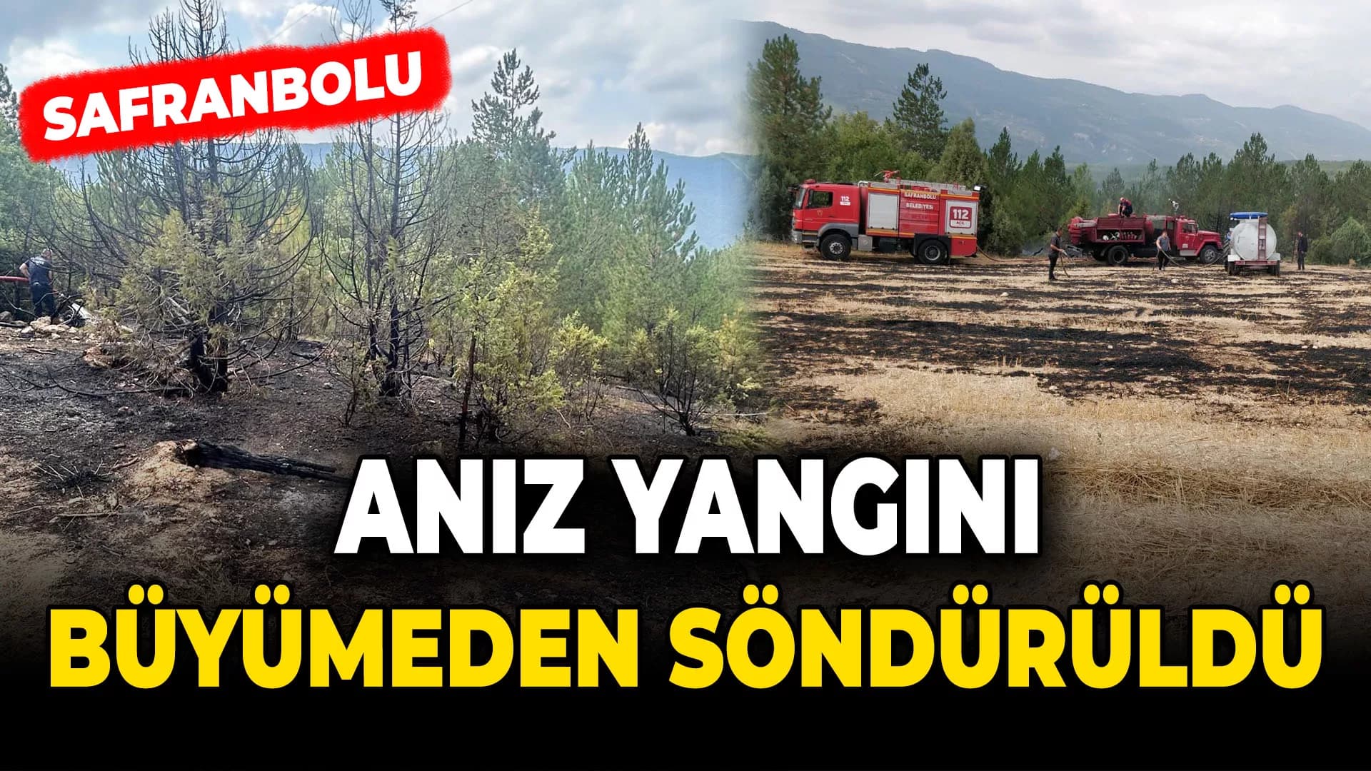 Kopan elektrik telleri yangına neden oldu