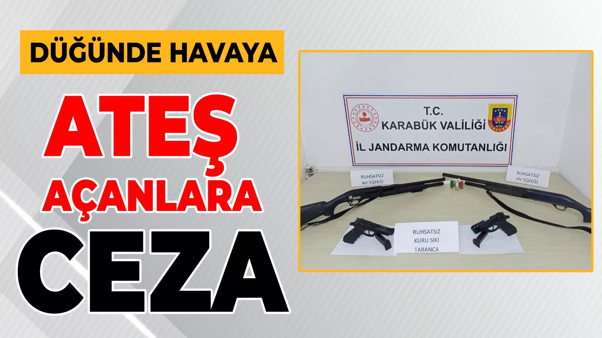 Eskipazar'da Düğünde Havaya Ateş Açan Şahıslara Ceza Kesildi