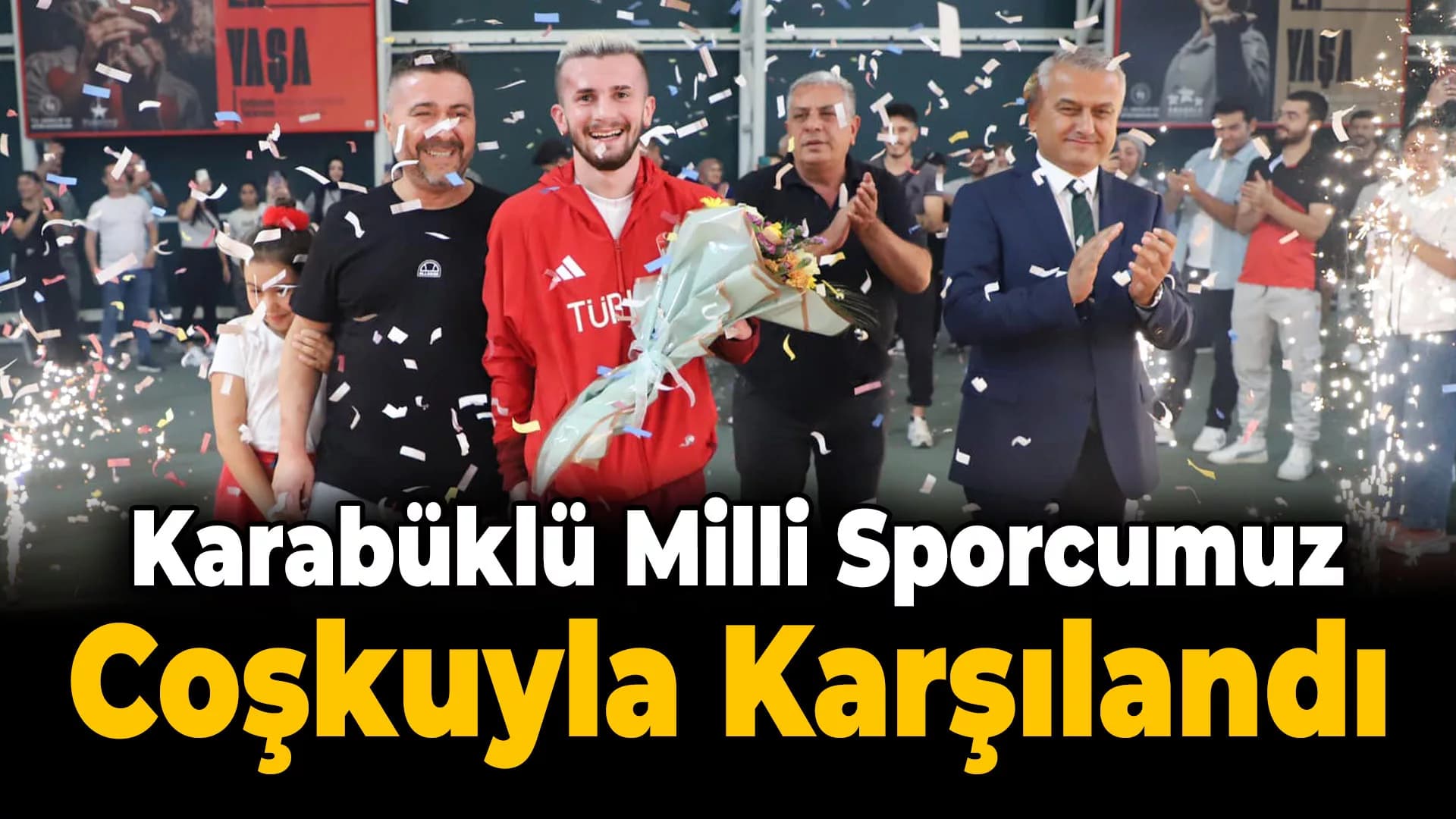 Milli Tekvandocu Ali Can Özcan'a Coşkulu Karşılama