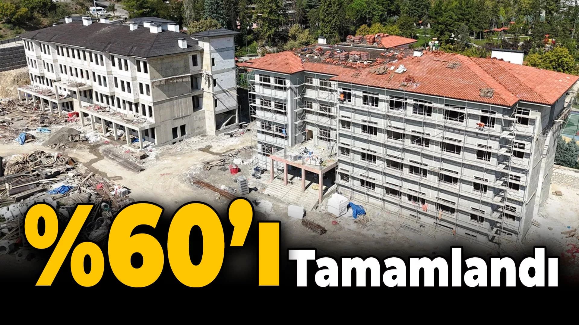 Karabük Anadolu İmam Hatip Lisesi İnşaatının Yüzde 60'ı Tamamlandı