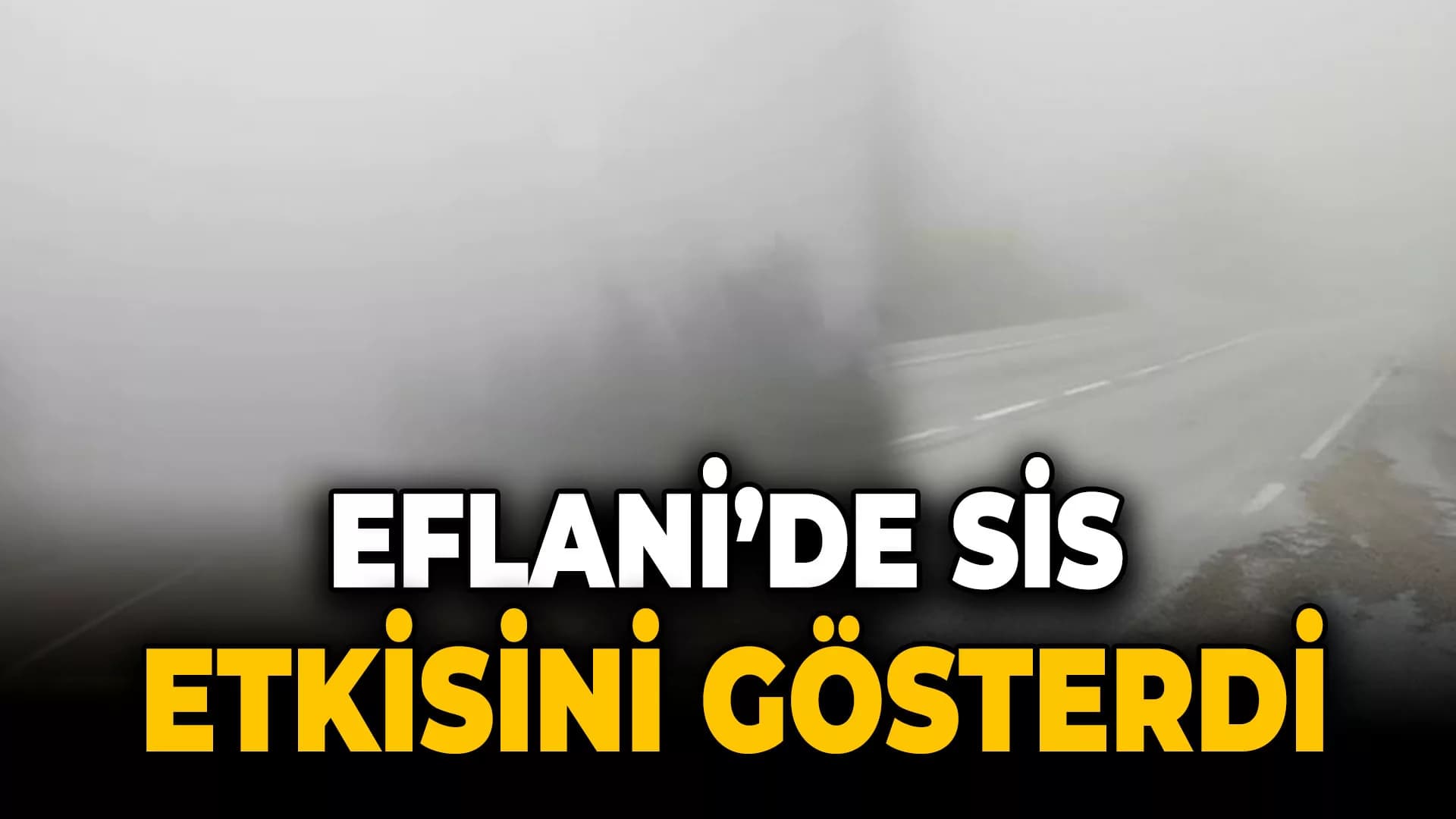 Eflani'de Yüksek Kesimlerinde Sis Etkili Oldu