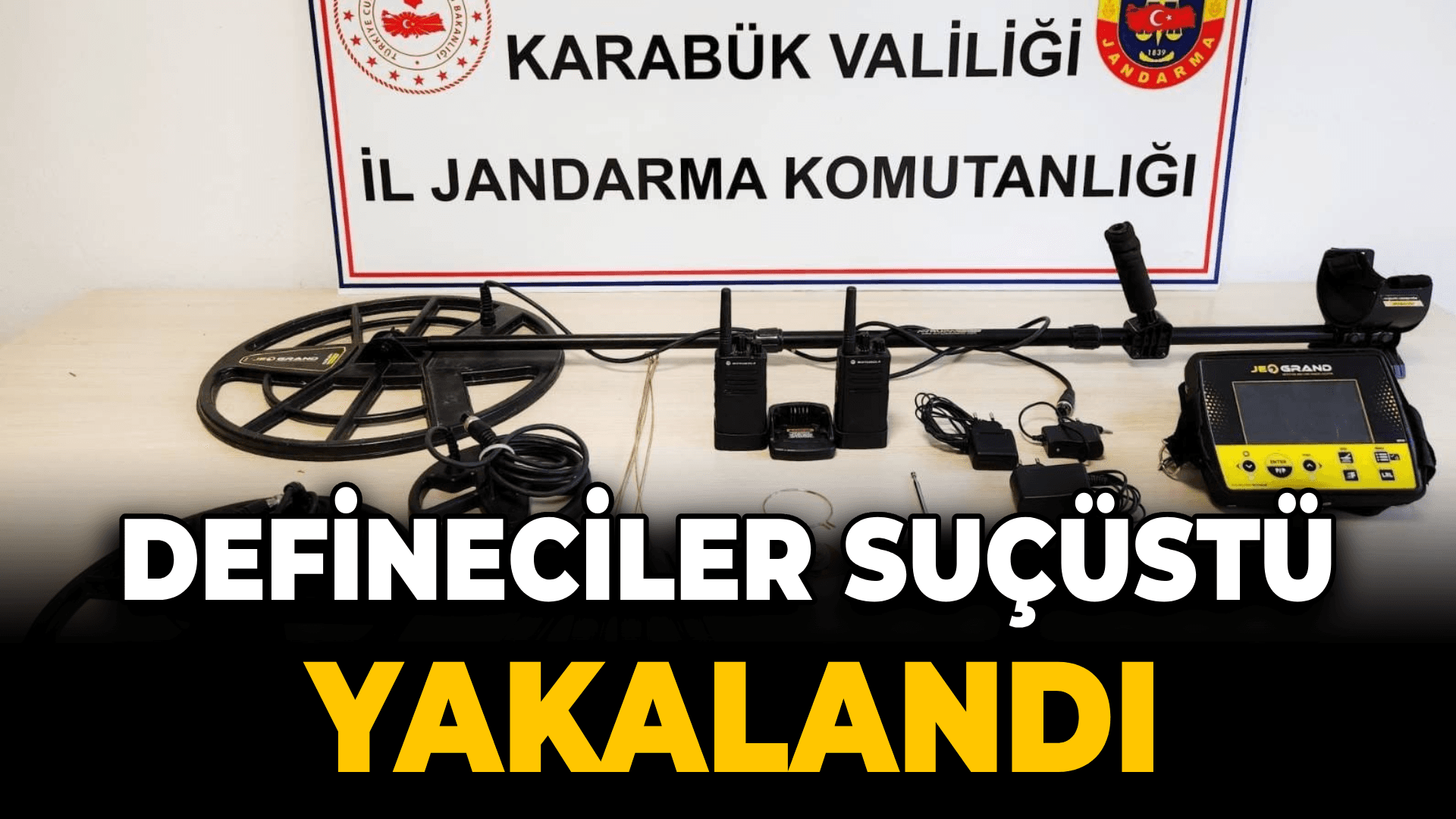 Safranbolu'da define arayan 5 kişi suçüstü yakalandı