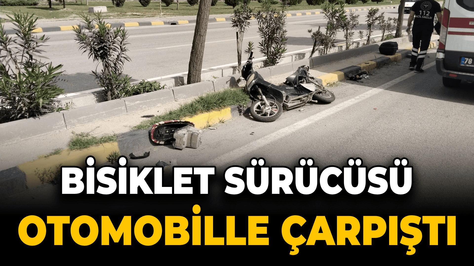 Karabük'te bisiklet sürücüsü otomobille çarpıştı