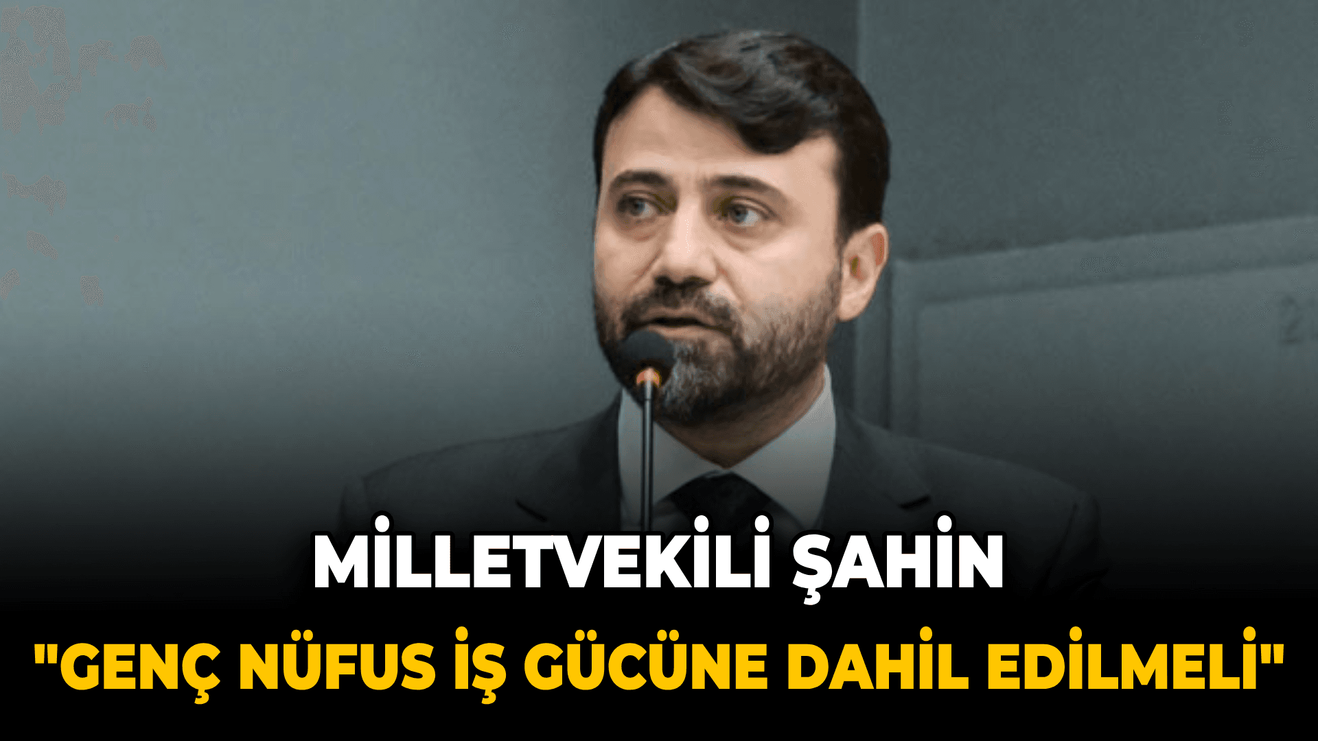 Milletvekili Şahin: Genç Nüfus İş Gücü Piyasasına Dahil Edilmeli