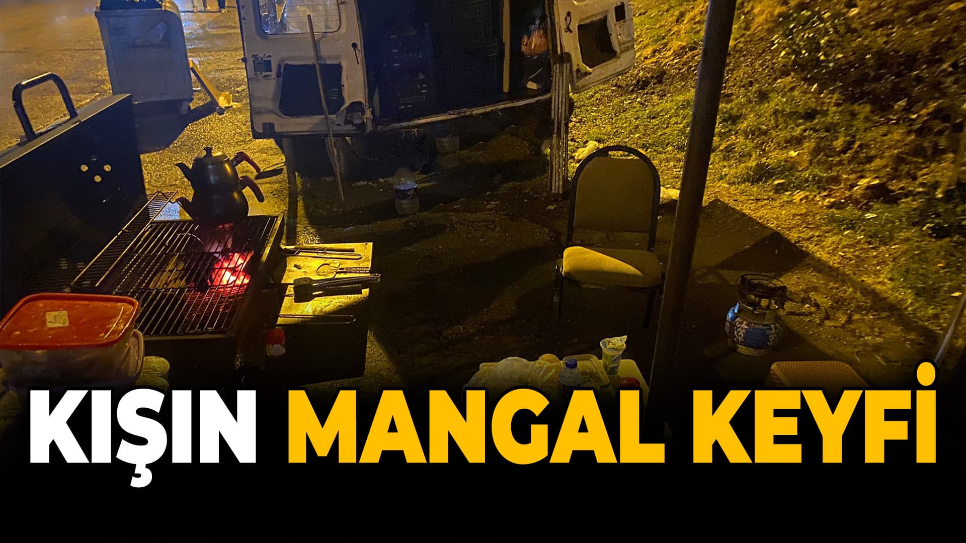 Kışın Mangal Keyfi: Karabük'teki Esnafın Yenilikçi Çözümü
