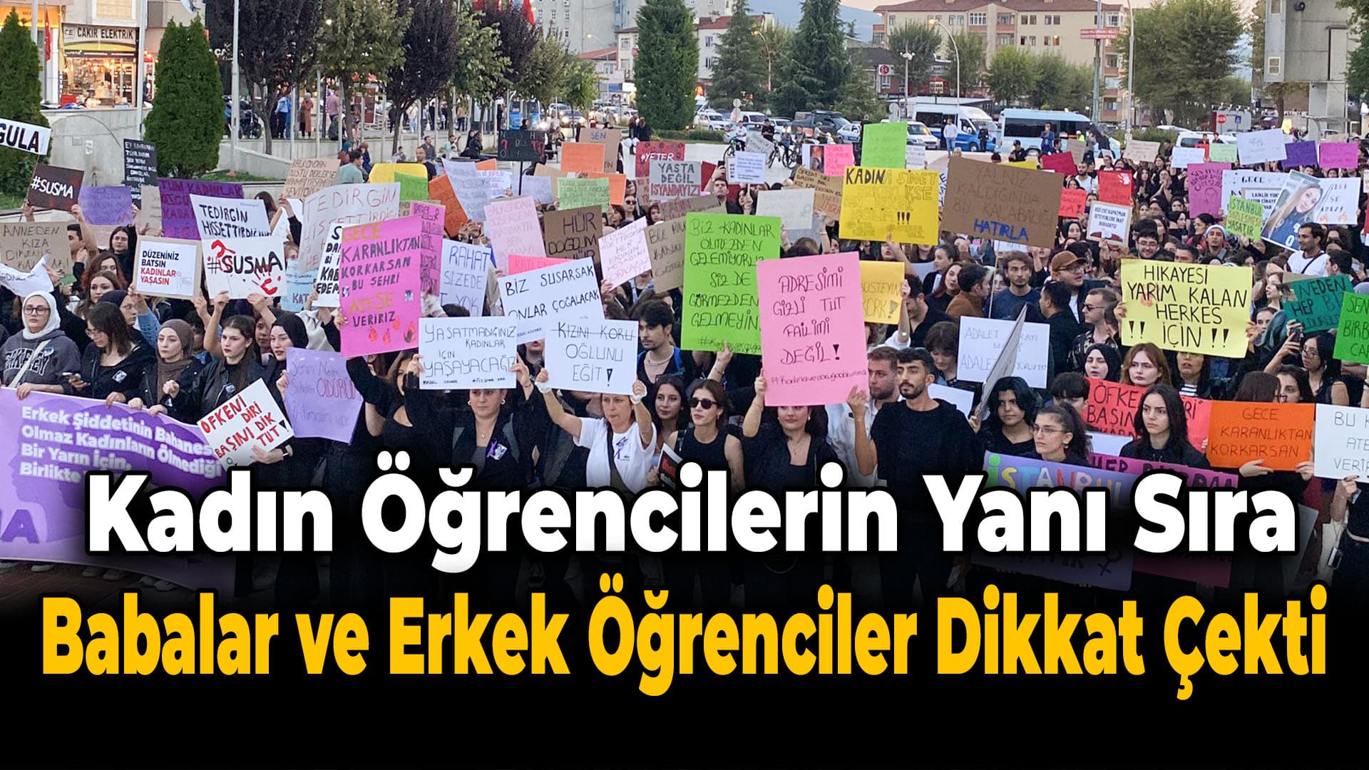 Karabük Üniversitesi Öğrencilerinden Duyarlılık Yürüyüşü