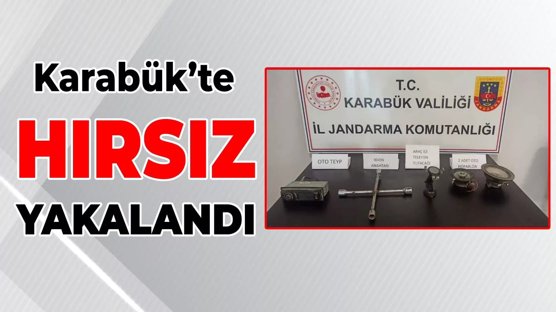 Karabük'te Otodan Hırsızlık Yapan Zanlı Yakalandı