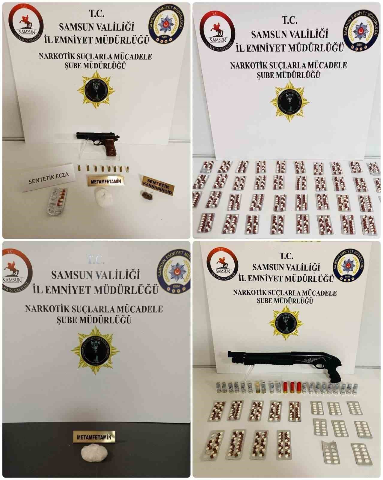 Samsun’da eş zamanlı uyuşturucu operasyonu: 14 gözaltı