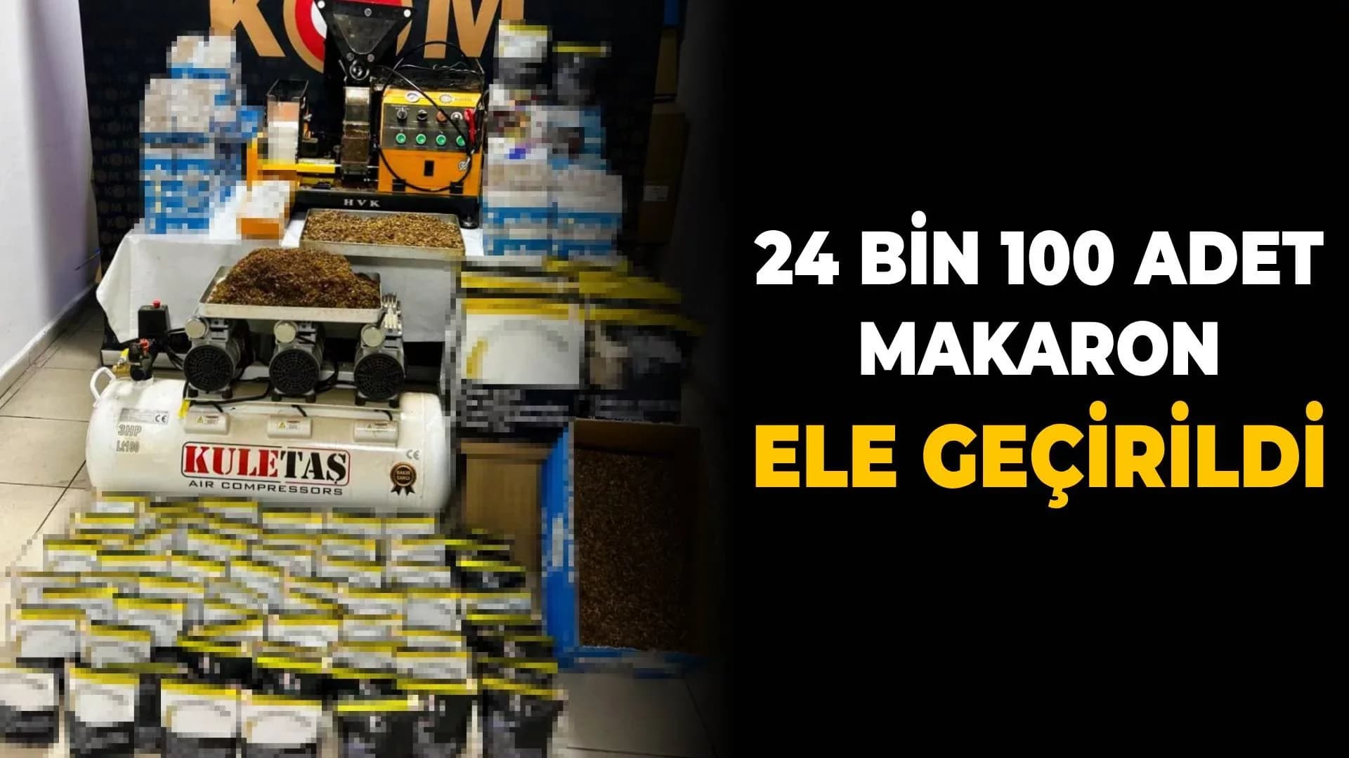 İkametini imalathaneye çevirdi