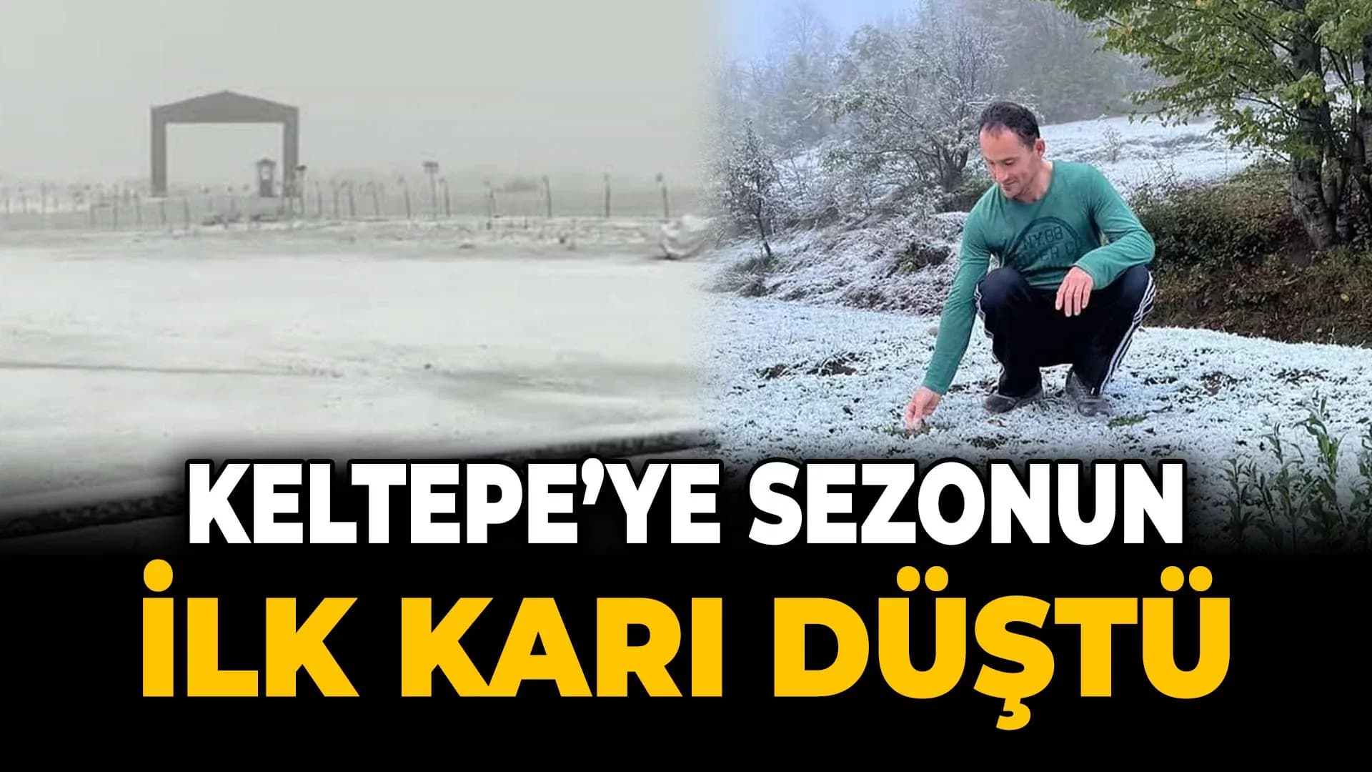 Keltepe Kayak Merkezi Sezonun İlk Karı ile Tanıştı