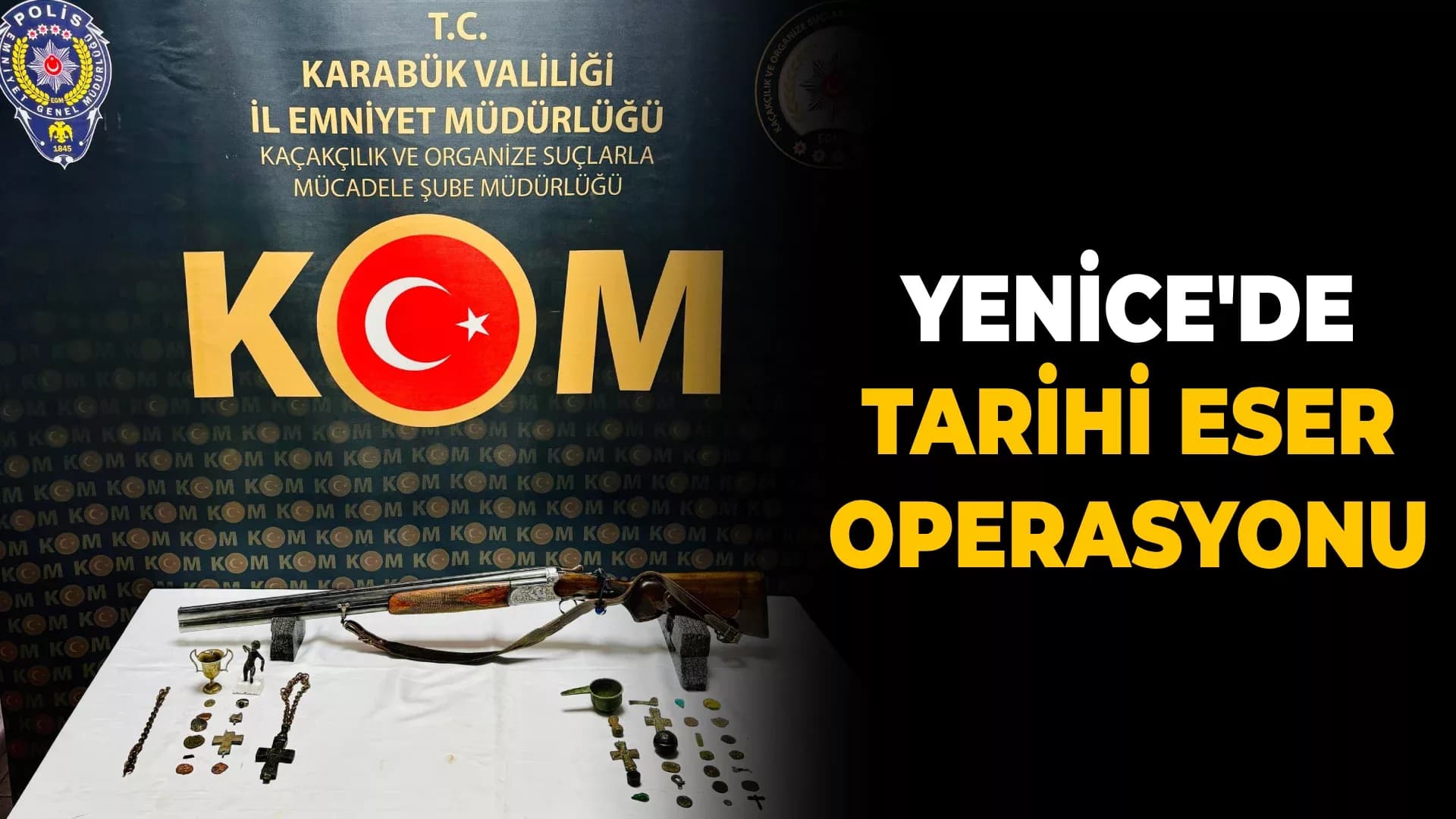 Karabük'te çok sayıda tarihi eser ele geçirildi