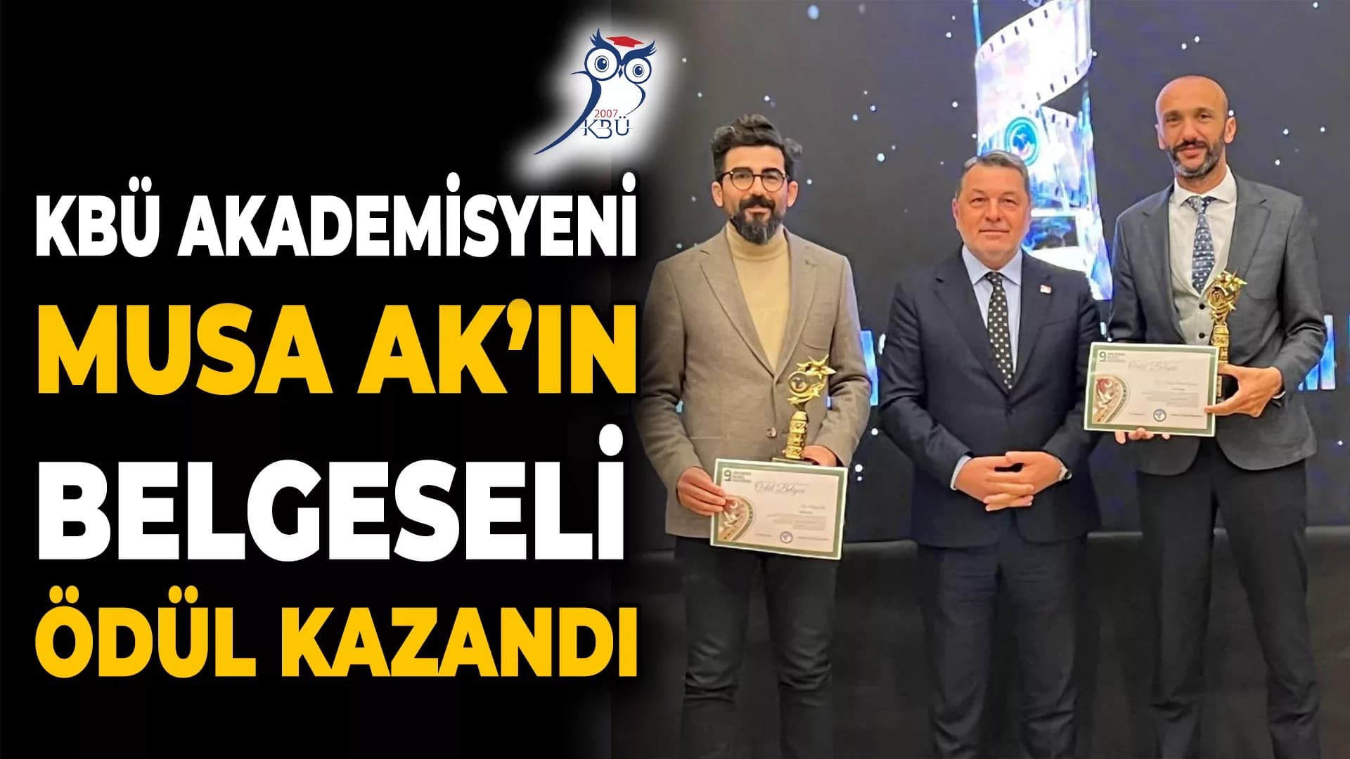 KBÜ Akademisyenleri Bir Ödül Daha Aldı