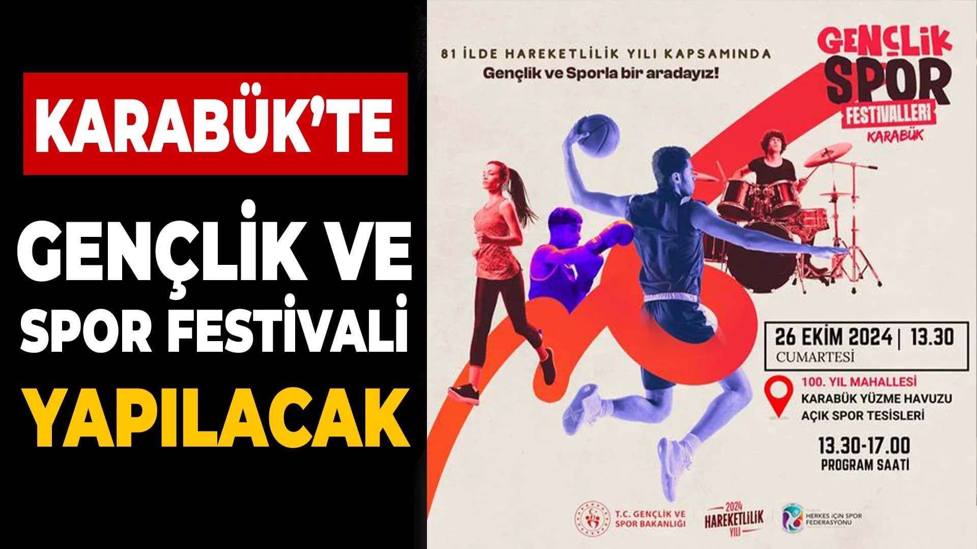 Karabük'te Gençlik ve Spor Festivali Düzenlenecek