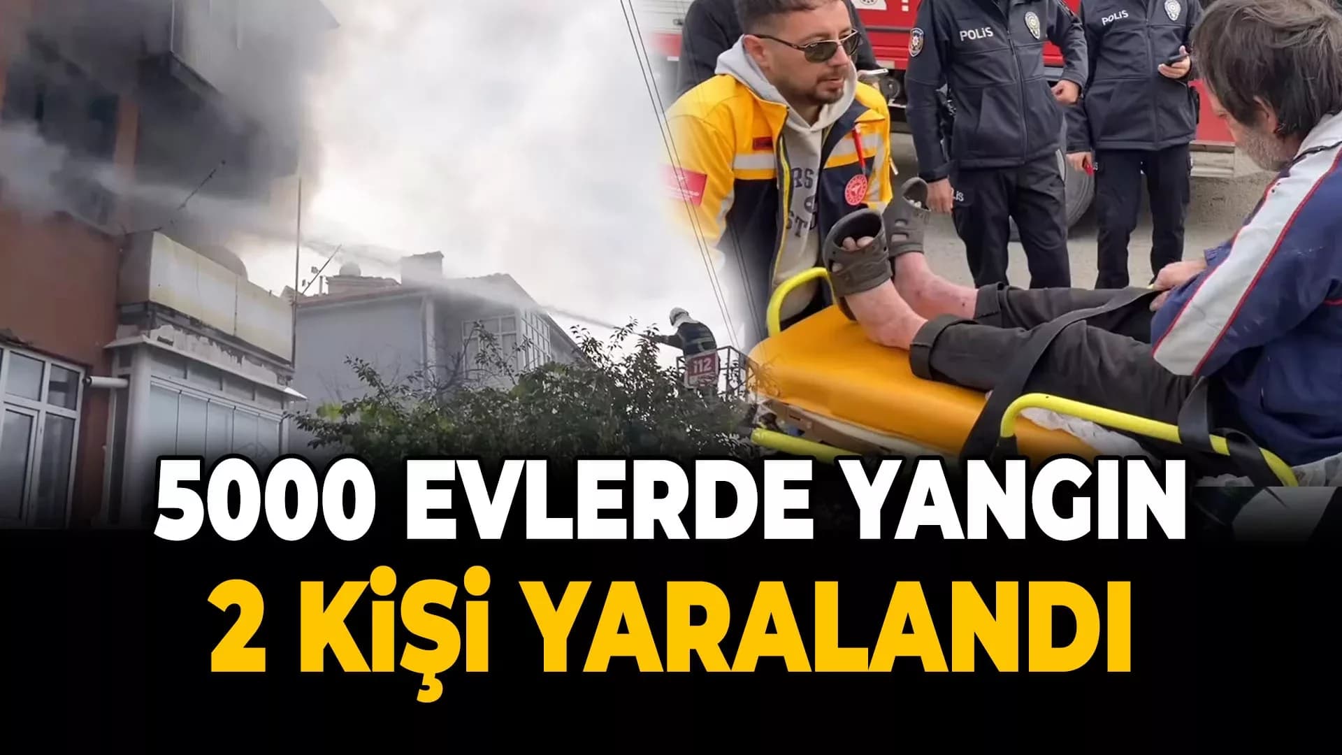🔴SON DAKİKA: 4 KATLI BİNADA YANGIN ÇIKTI