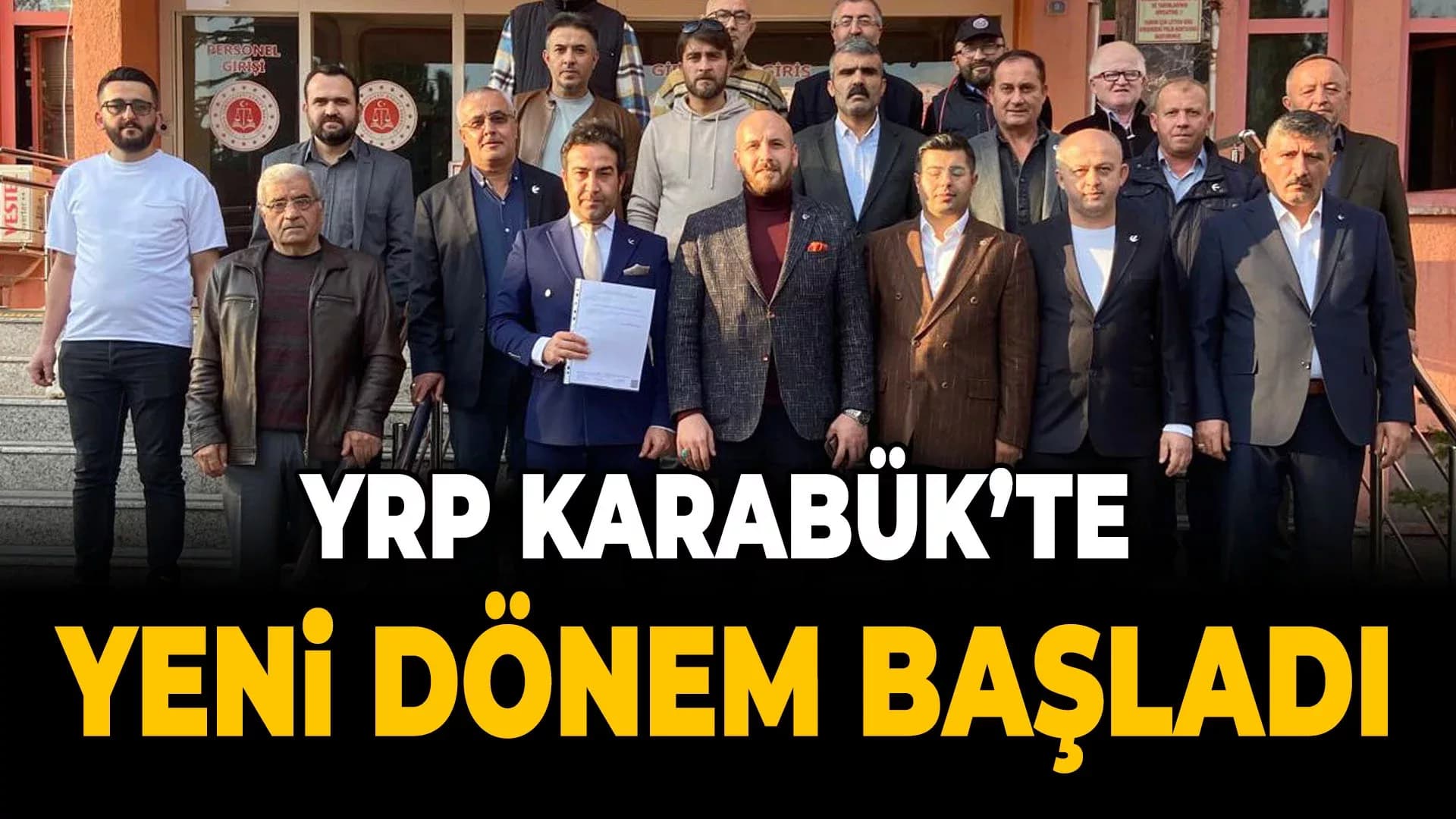 YRP Karabük Merkez İlçe Başkanlığı Mazbatasını Aldı