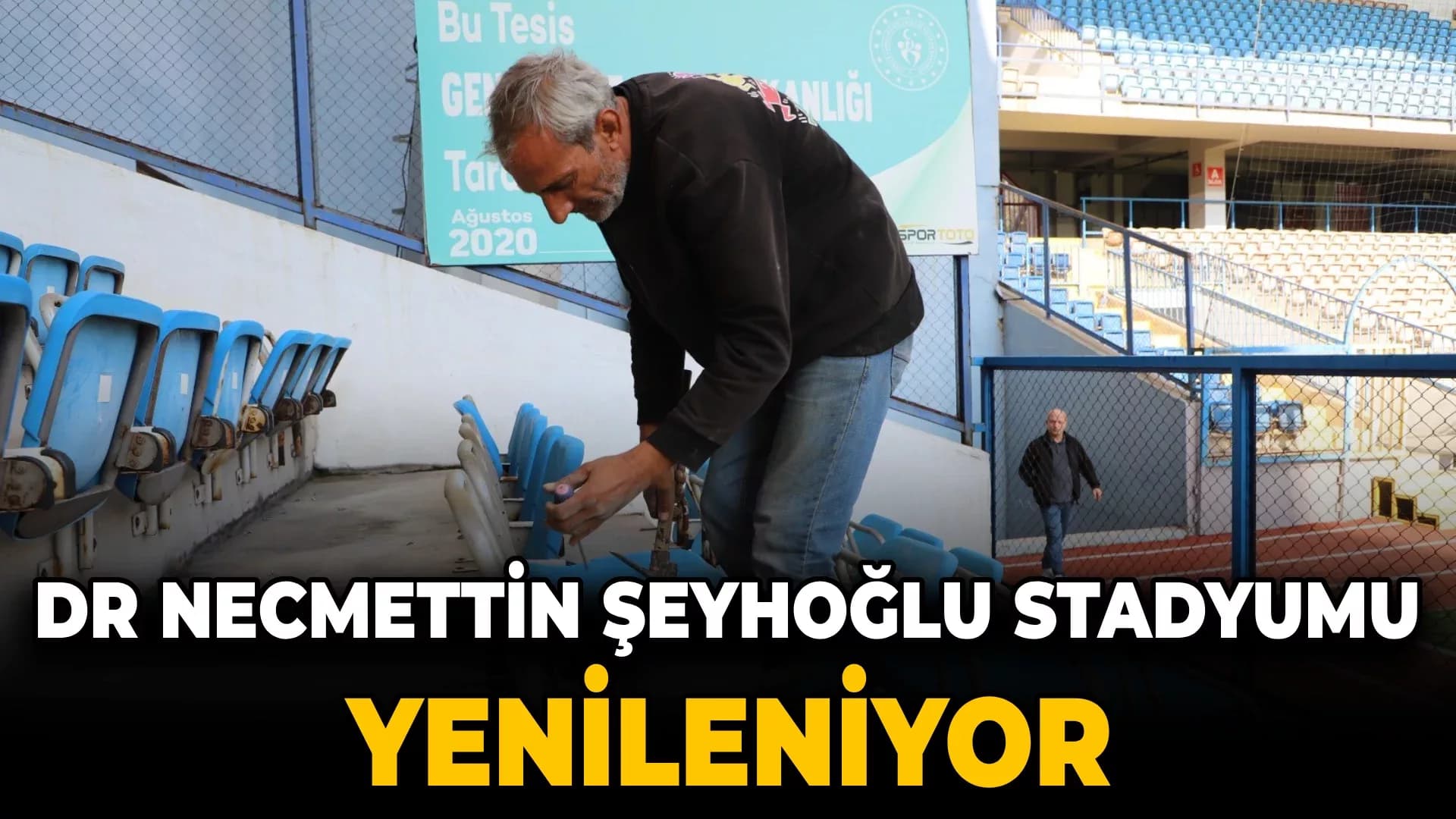 Dr. Necmettin Şeyhoğlu Stadyumu'nda yenileme çalışmaları başladı