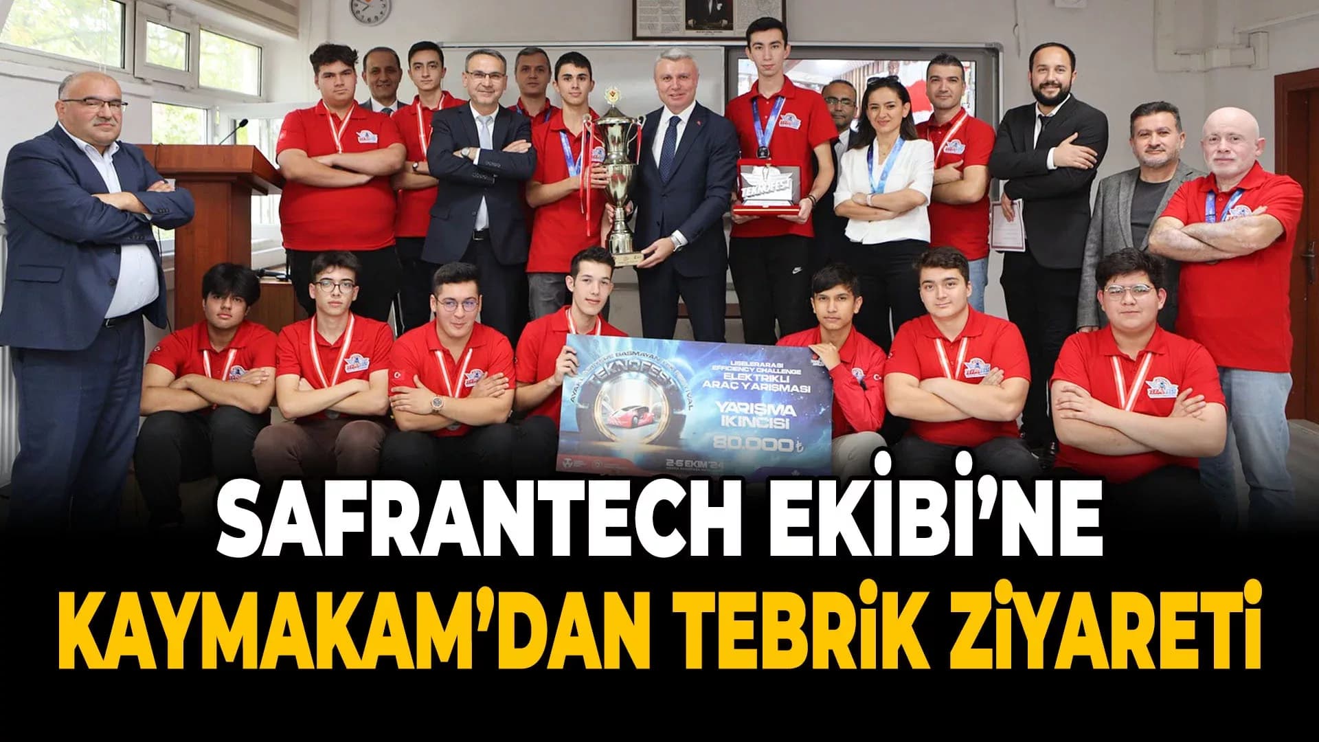 Kaymakam Yazıcı'dan Safrantech Ekibi’ne Tebrik
