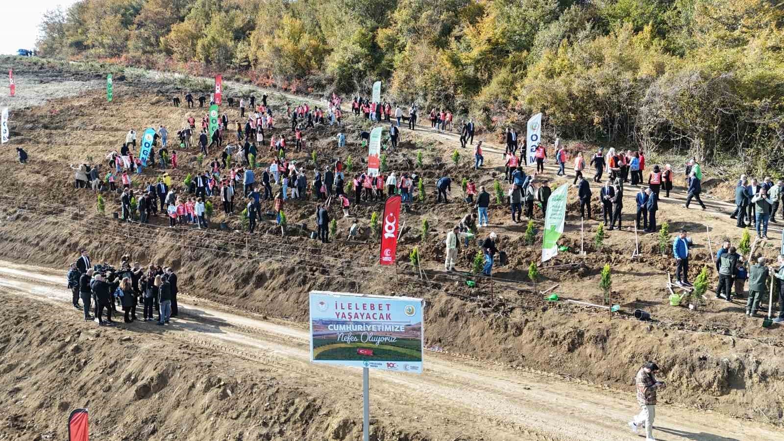 "81 İlde 81 Orman" projesinin ilk fidanları toprakla buluştu