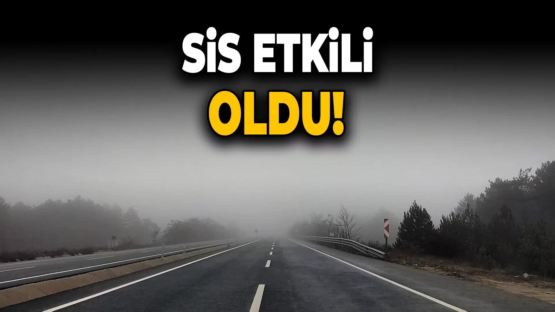 Karabük-Bartın Kara Yolunda Yoğun Sis Etkili Oldu