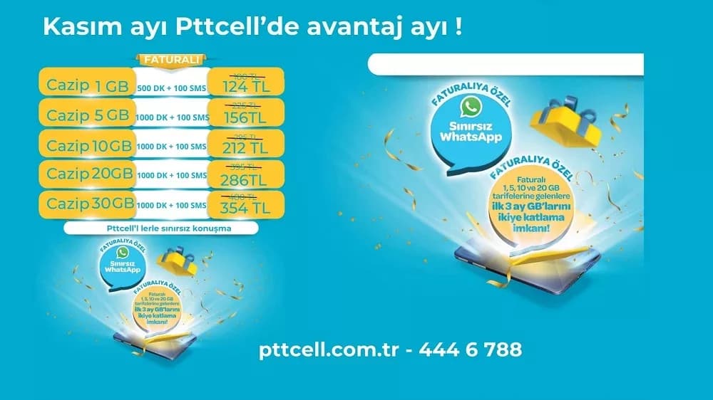 PTT A.Ş’den Yeni Müşterilere Özel PTTCELL Kampanyası