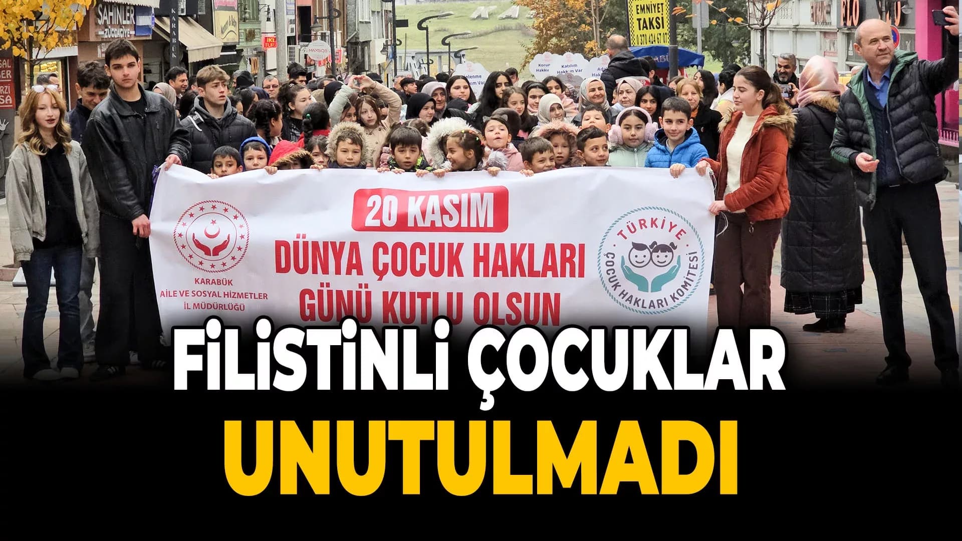 Dünya Çocuk Hakları Günü'nde Filistinli Çocuklar Unutulmadı