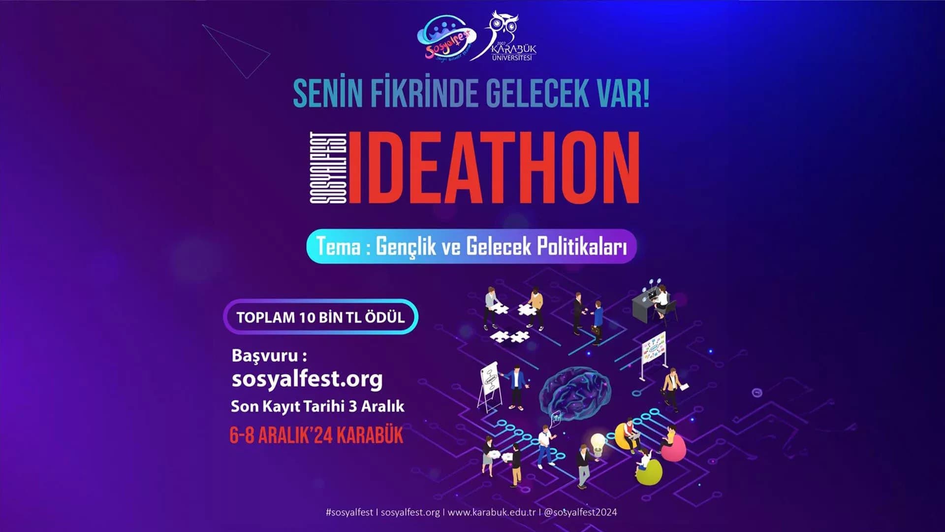 KBÜ SOSYALFEST Ideathon Etkinliğine Ev Sahipliği Yapacak