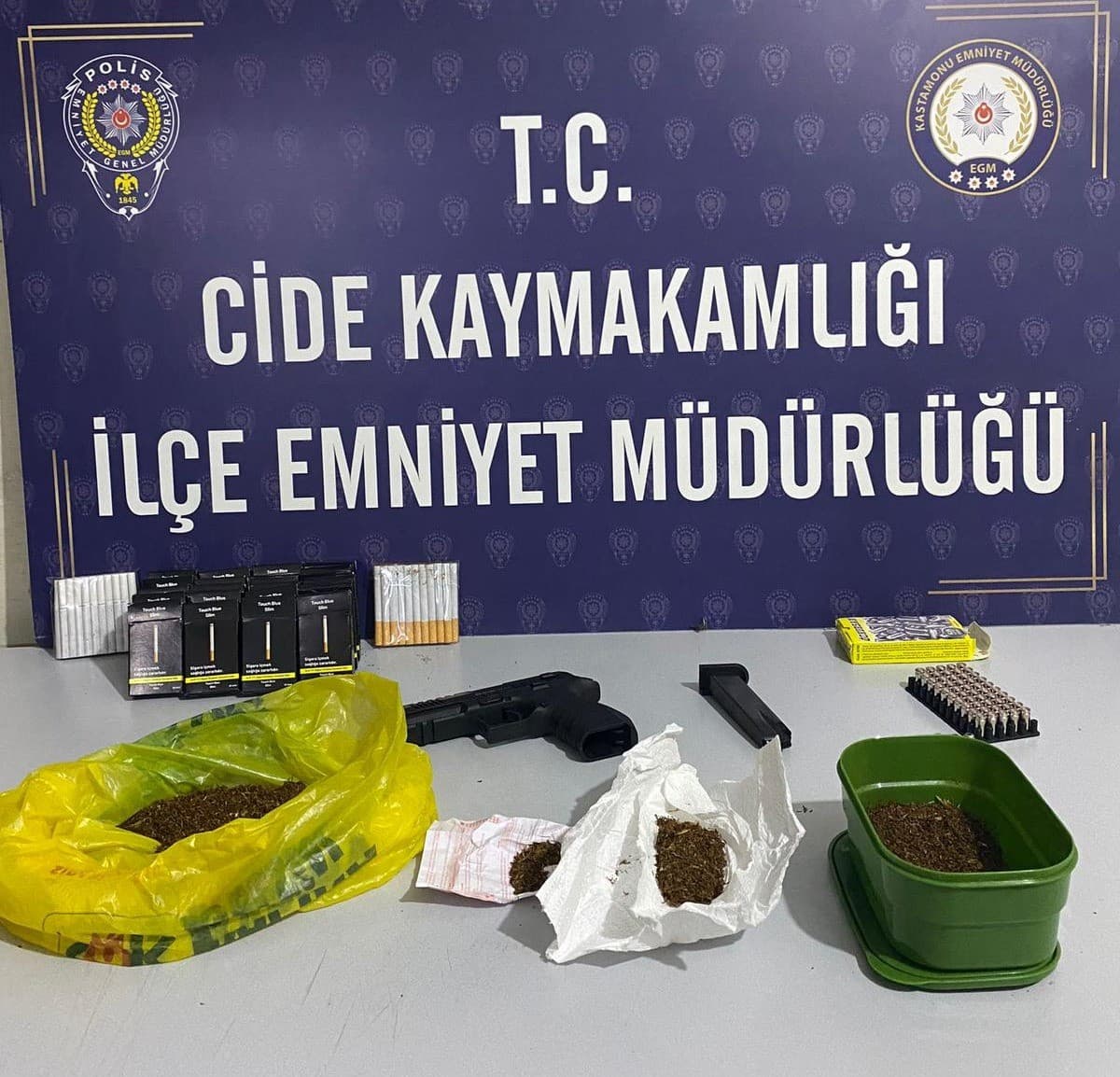 Kastamonu’da uyuşturucuyla yakalanan 4 şahıs gözaltına alındı