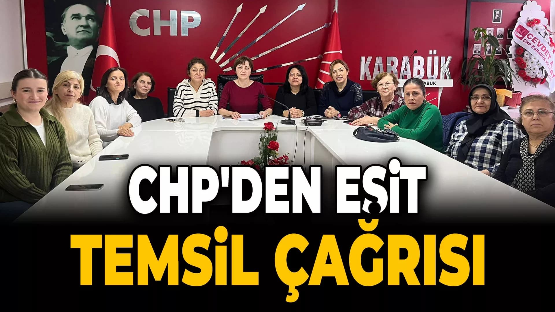 CHP Karabük İl Kadın Kolları'ndan 5 Aralık Mesajı: Çare Eşit Temsilde