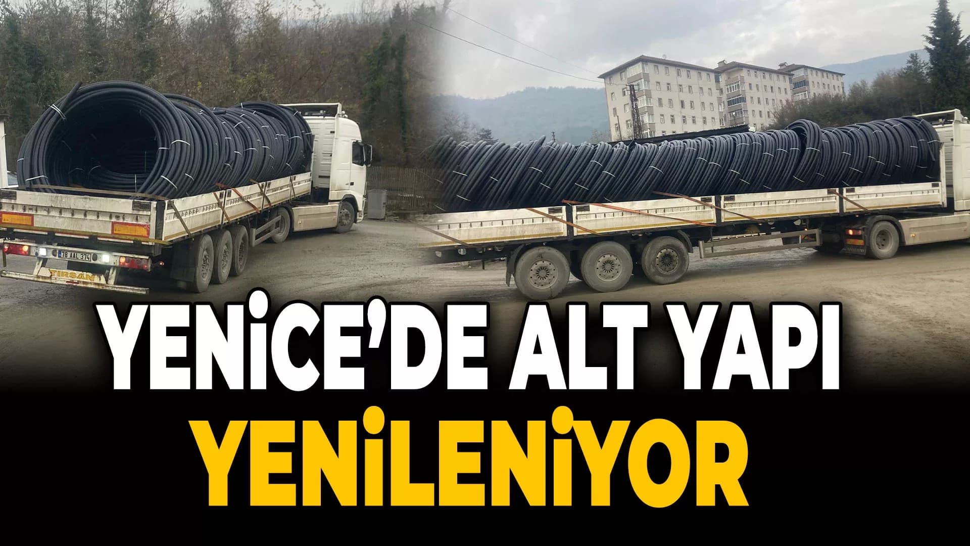Yenice'nin Alt Yapısı Yenileniyor