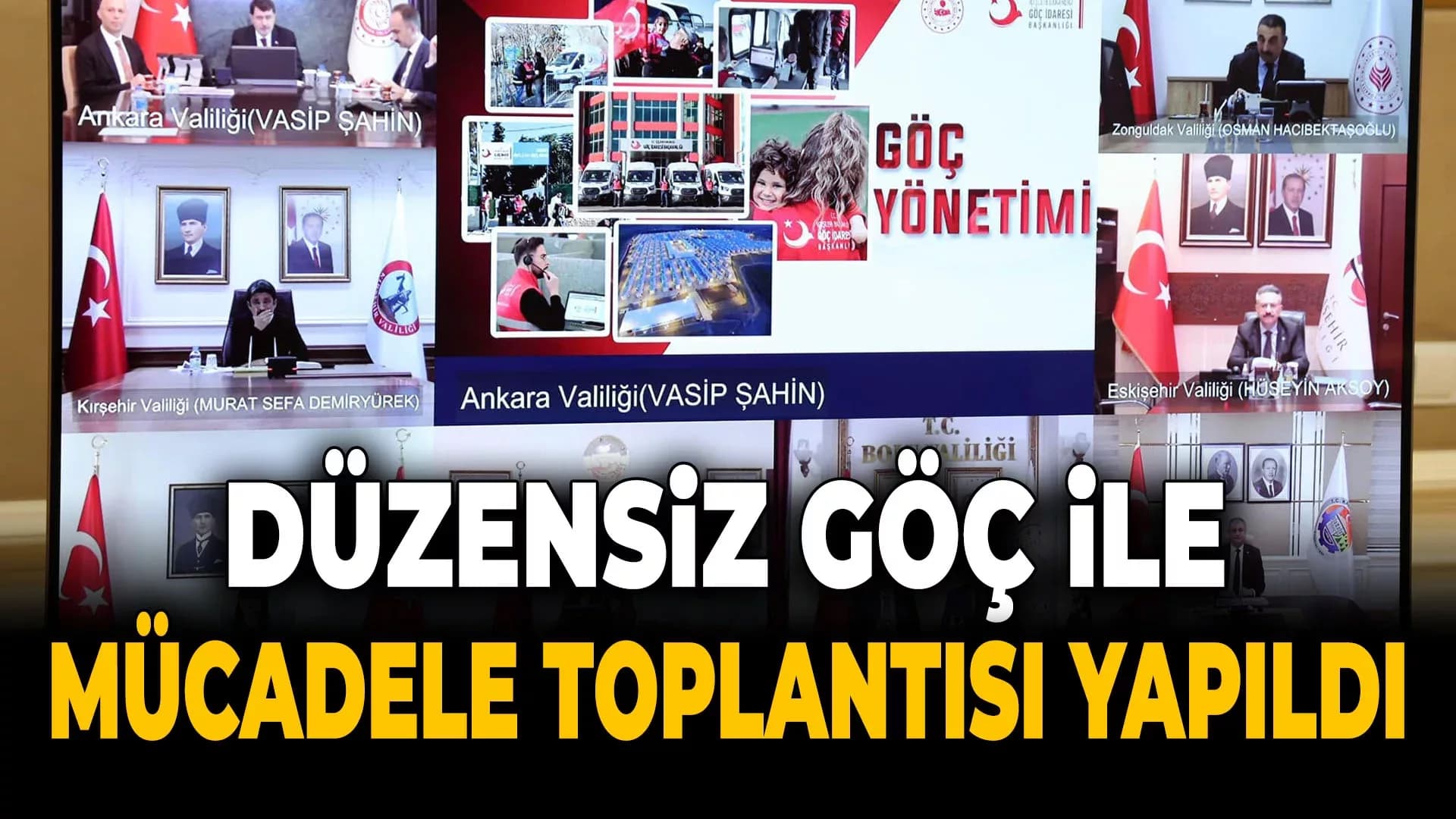 Düzensiz Göçle Mücadele Toplantısı Yapıldı