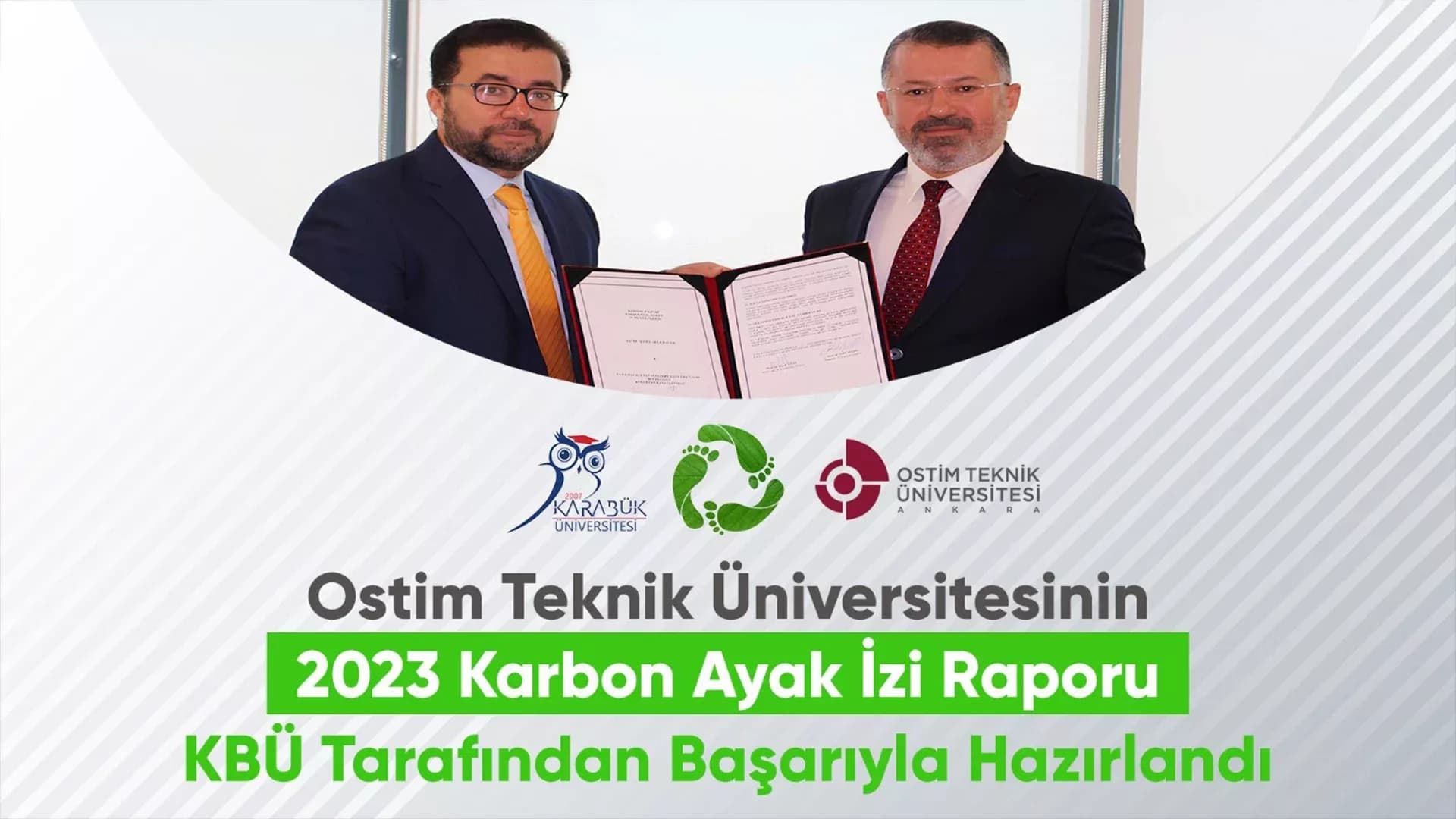 2023 Yılı Karbon Ayak İzi Raporu KBÜ Tarafından Başarıyla Hazırlandı