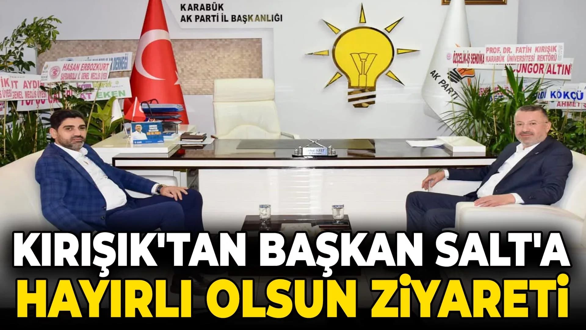 Rektör Kırışık'tan Başkan Salt'a Hayırlı Olsun Ziyareti
