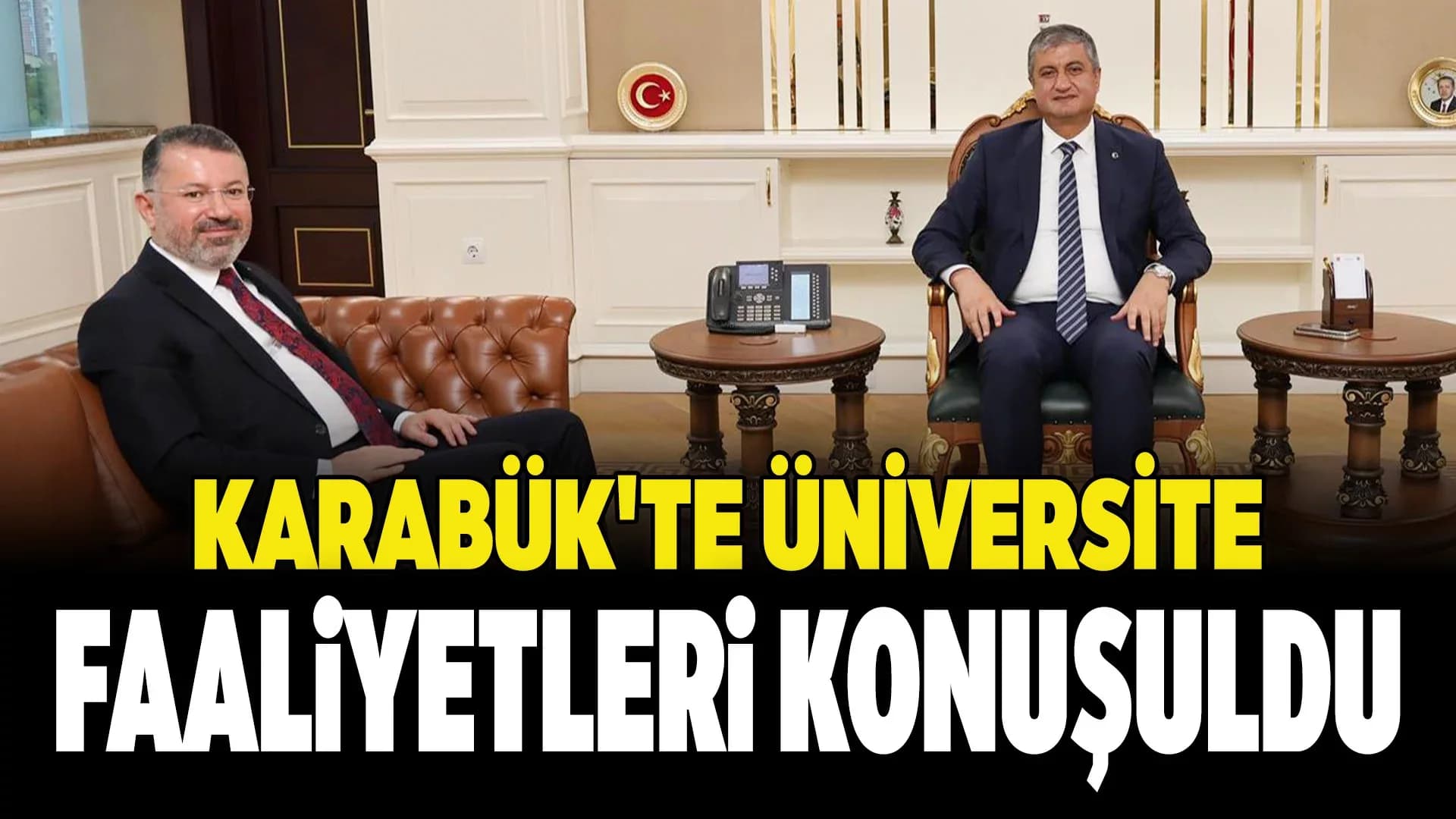 Rektör Kırışık, Üniversitenin Faaliyetlerini Vali Yavuz'a Sundu