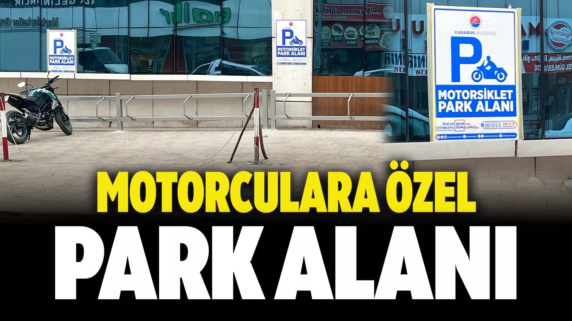 Karabük’te Motosikletlilere Özel Park Alanı