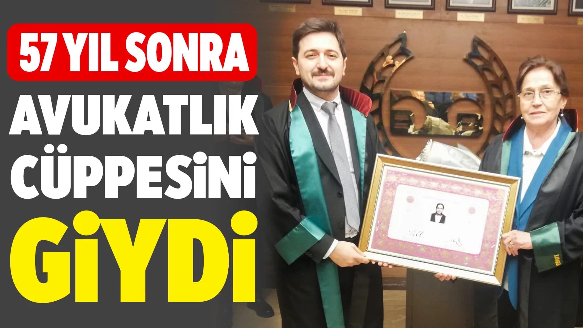 Feride Demiralp, 57 Yıl Sonra Avukatlık Cüppesini Giydi