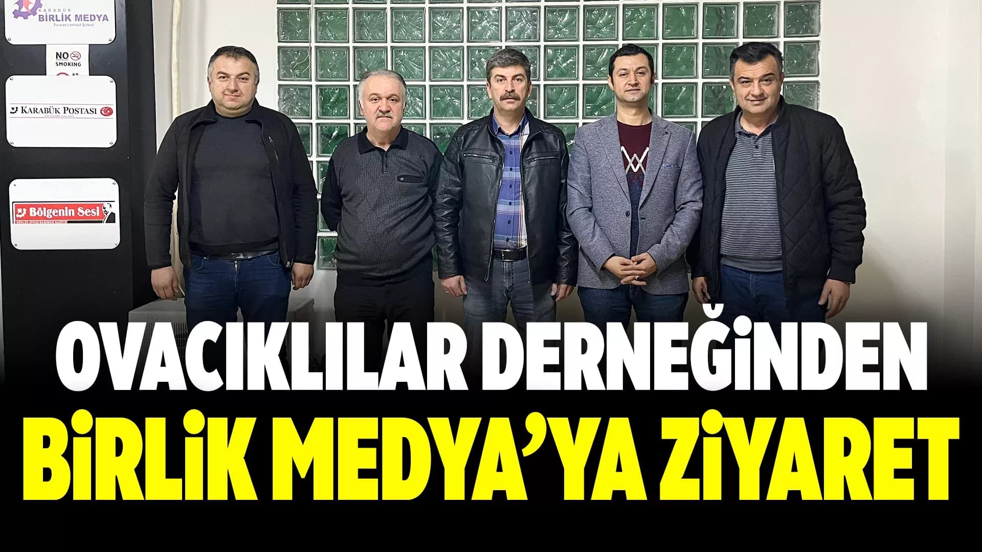 Ovacıklılar Derneği Karabük Birlik Medya’yı Ziyaret Etti